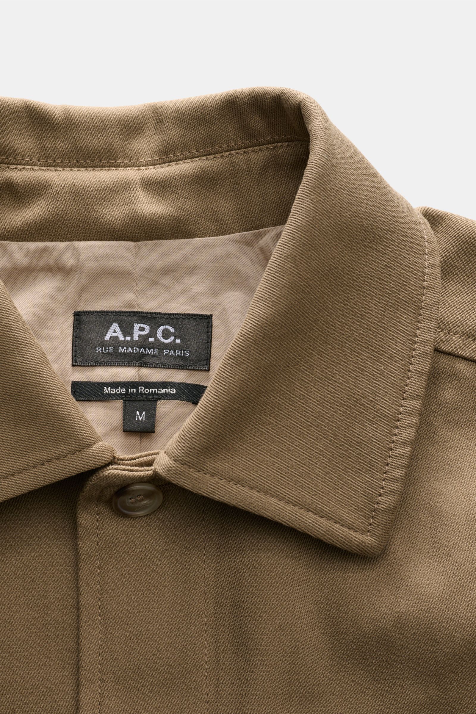 A.P.C. Overshirt 'Jeffray' taupe