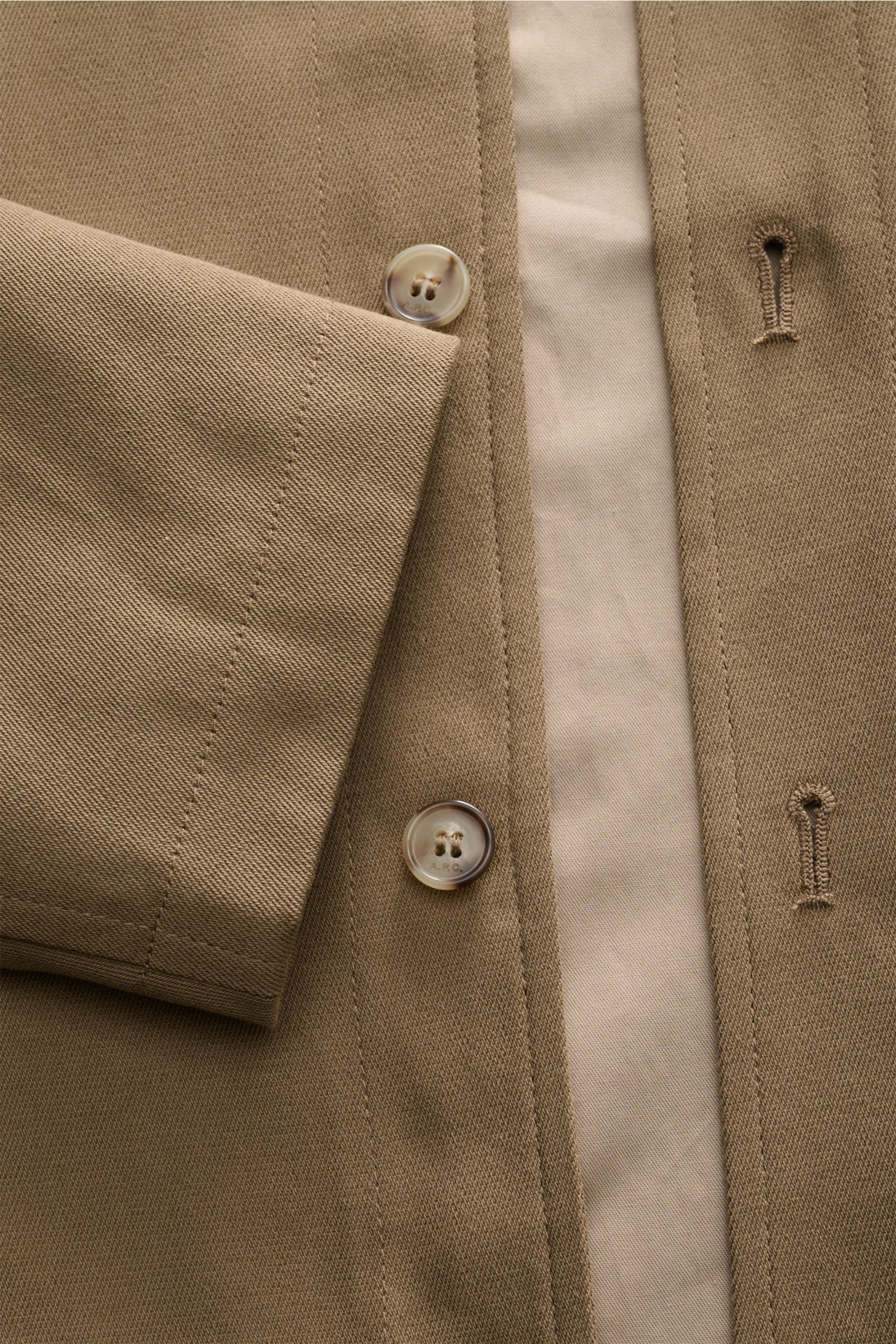 A.P.C. Overshirt 'Jeffray' taupe