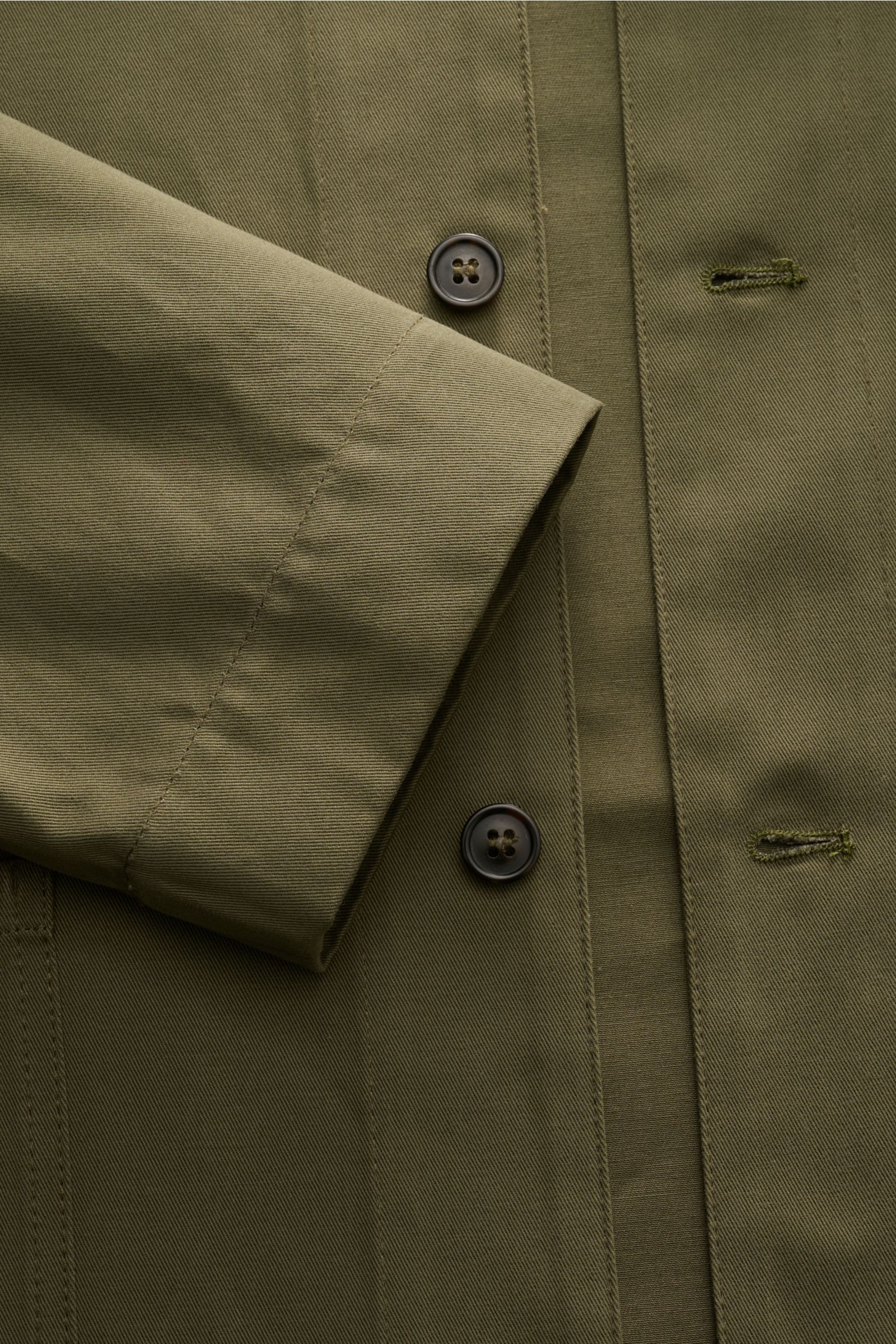 A.P.C. Overshirt 'Kerlouan Logo' oliv