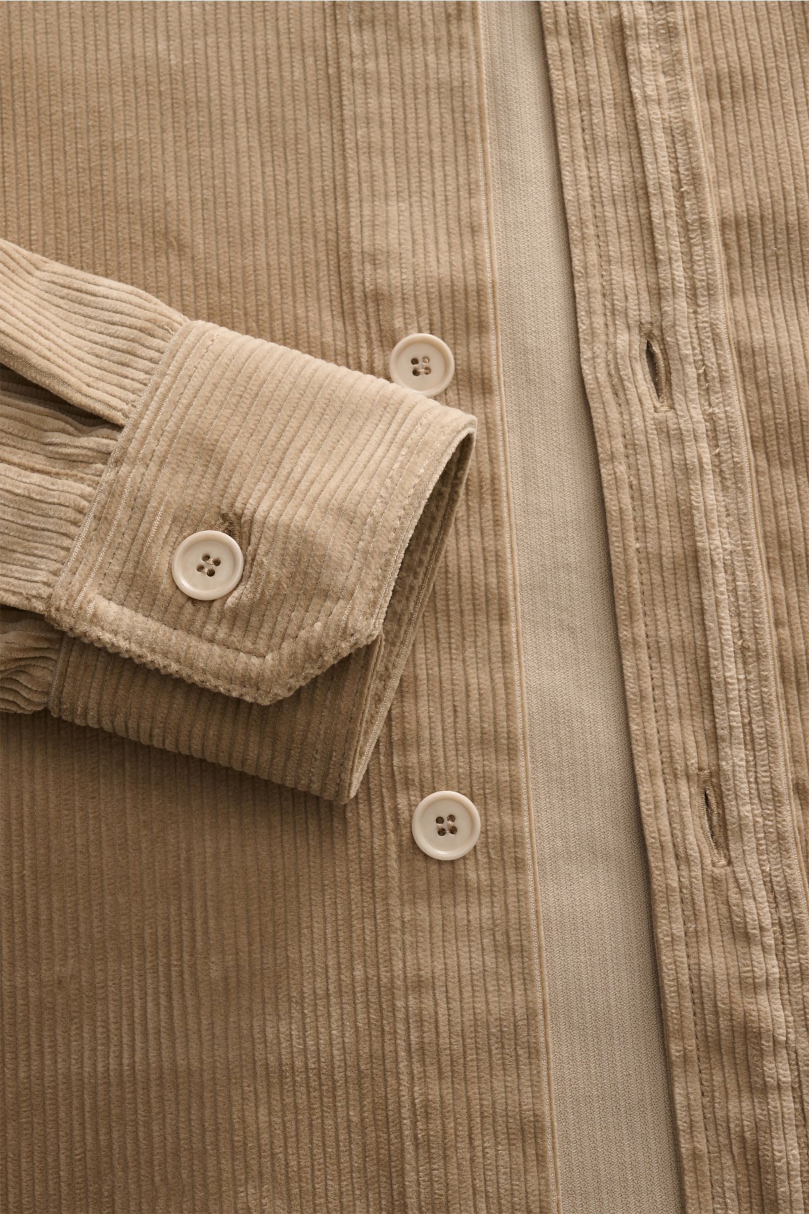 A.P.C. Overshirt 'Bobby' graubraun