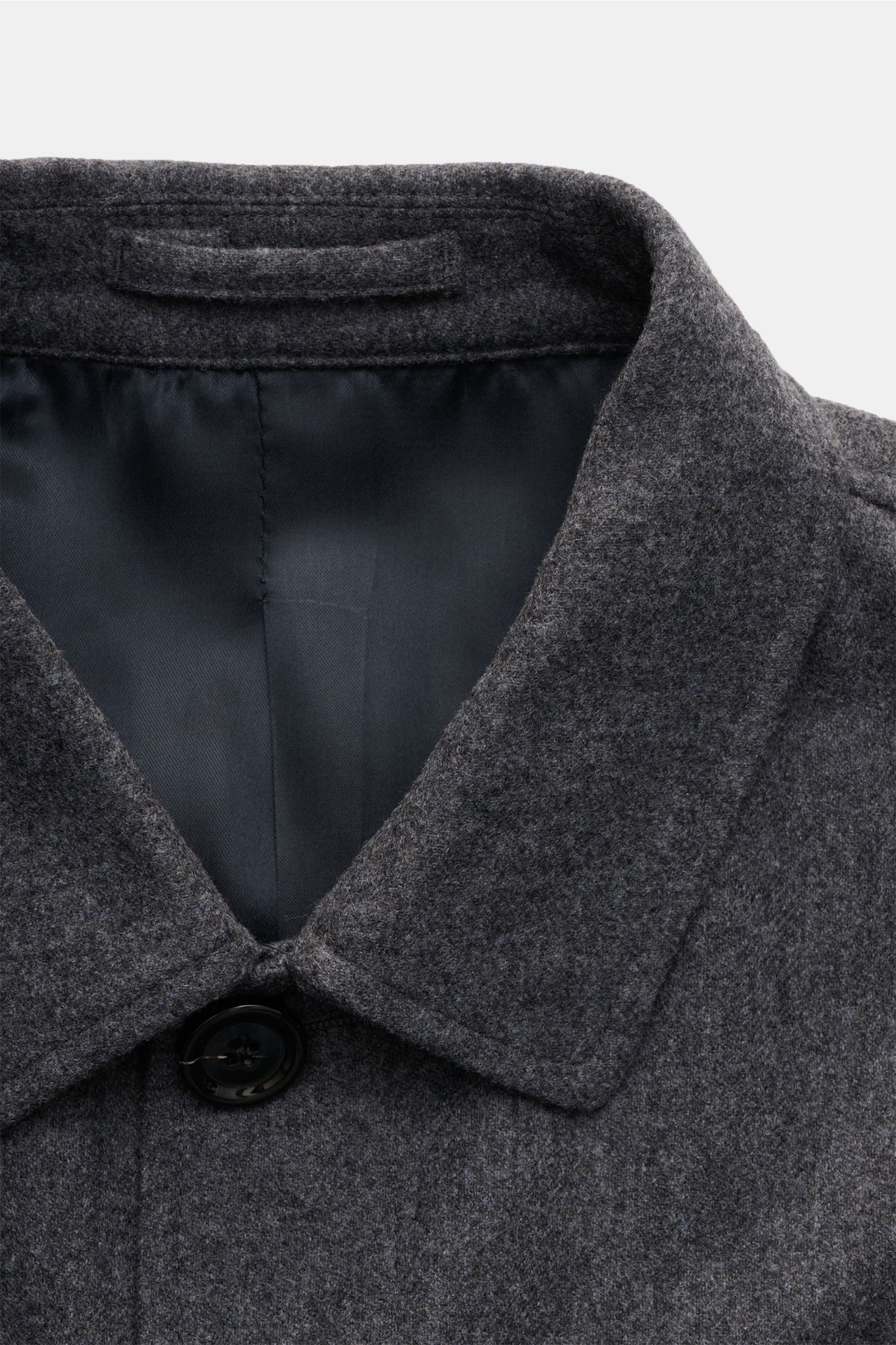 Lardini Woll-Overshirt 'Aaansel' dunkelgrau meliert