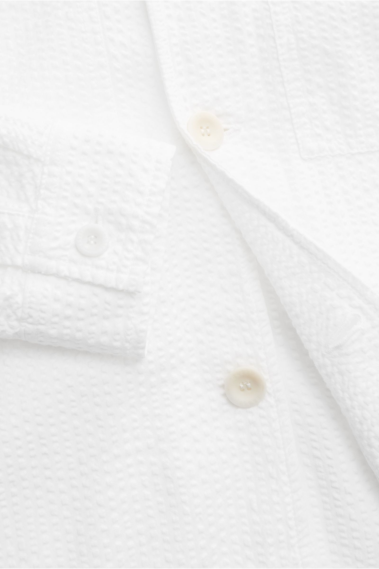 04651/ A trip in a bag Seersucker-Overshirt weiß