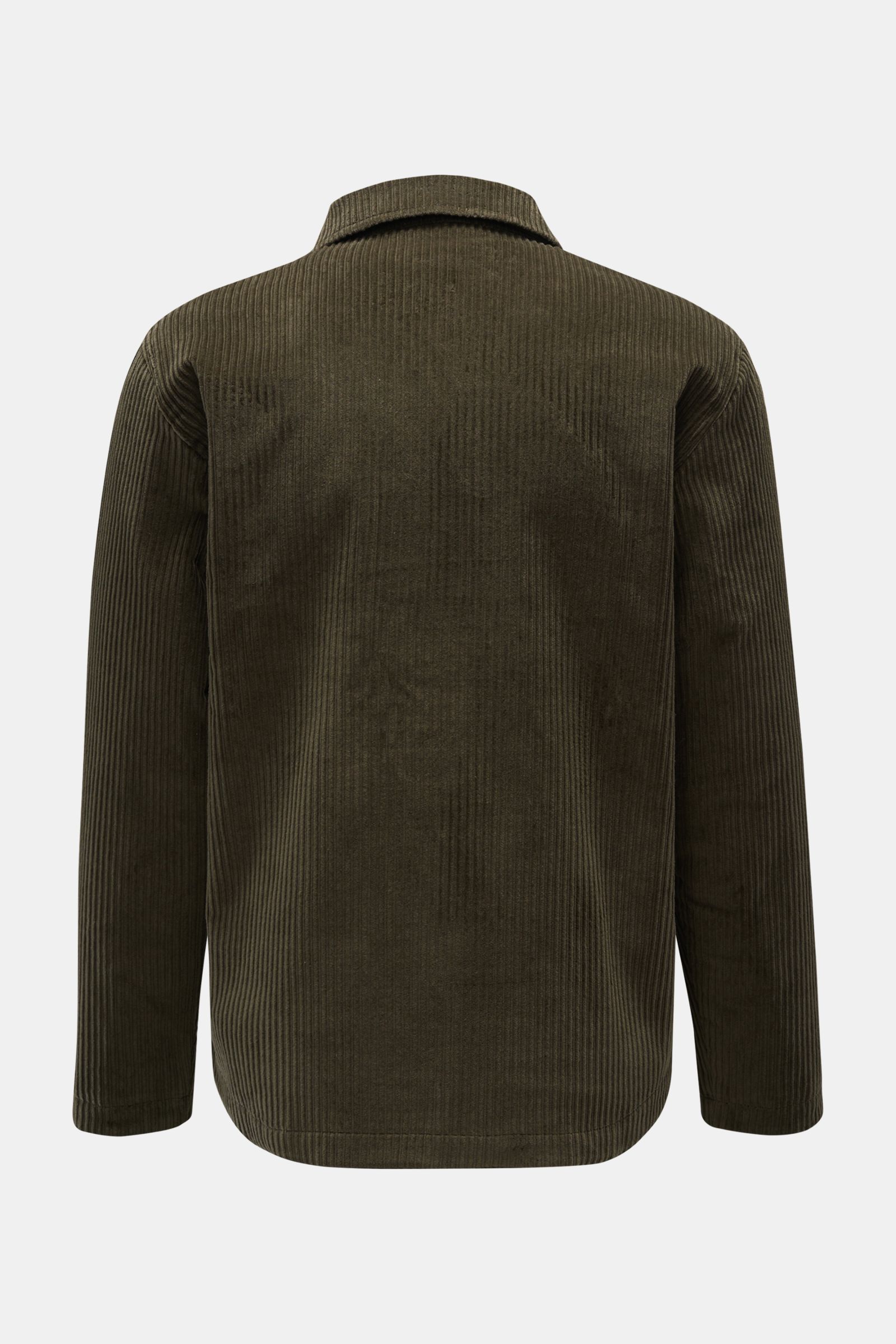 04651/ A trip in a bag Cord-Wendeovershirt 'Reversible' dark olive