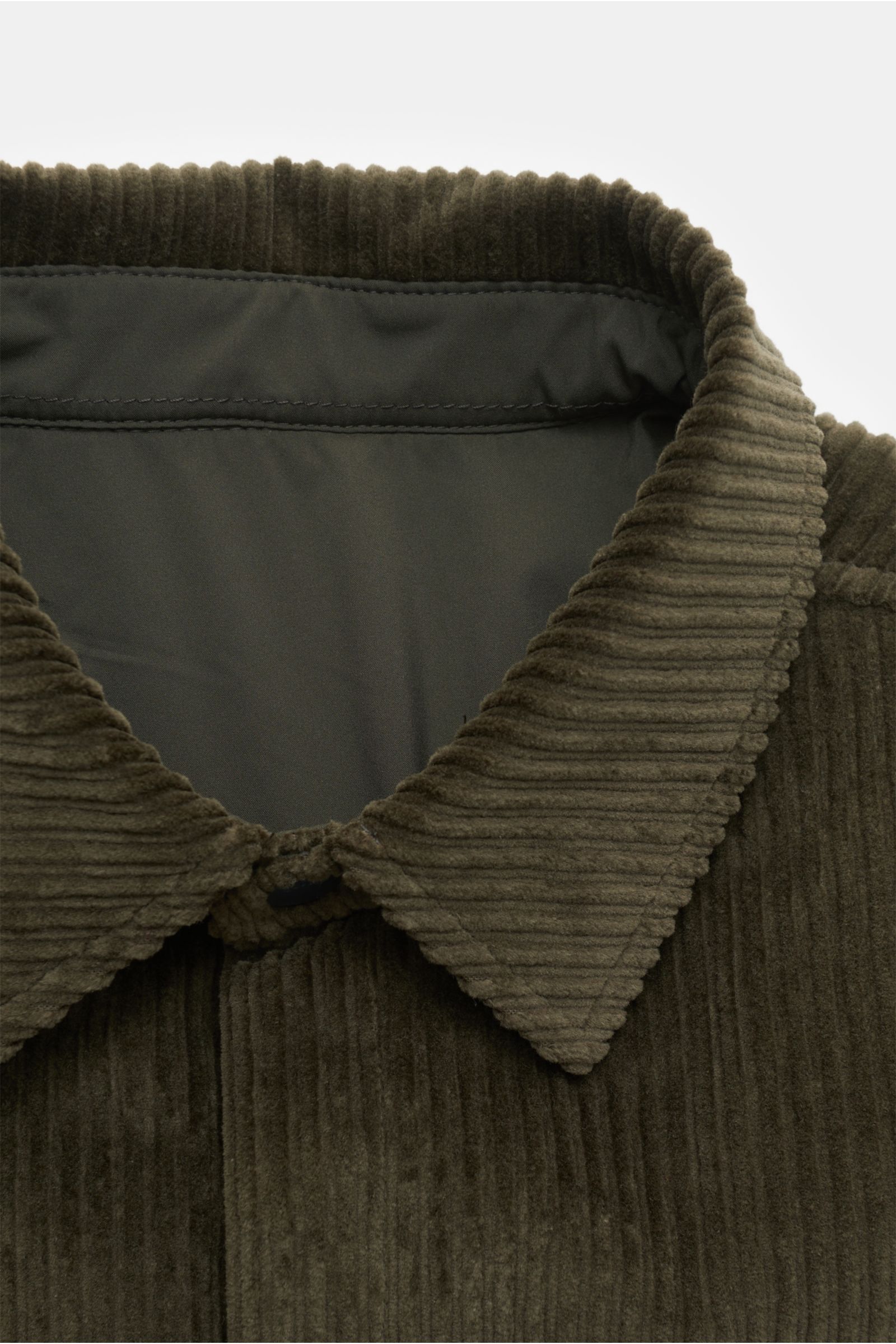 04651/ A trip in a bag Cord-Wendeovershirt 'Reversible' dark olive