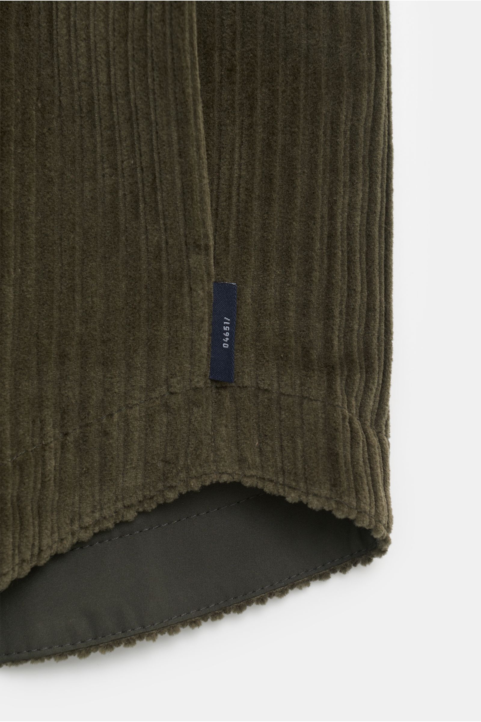 04651/ A trip in a bag Cord-Wendeovershirt 'Reversible' dark olive