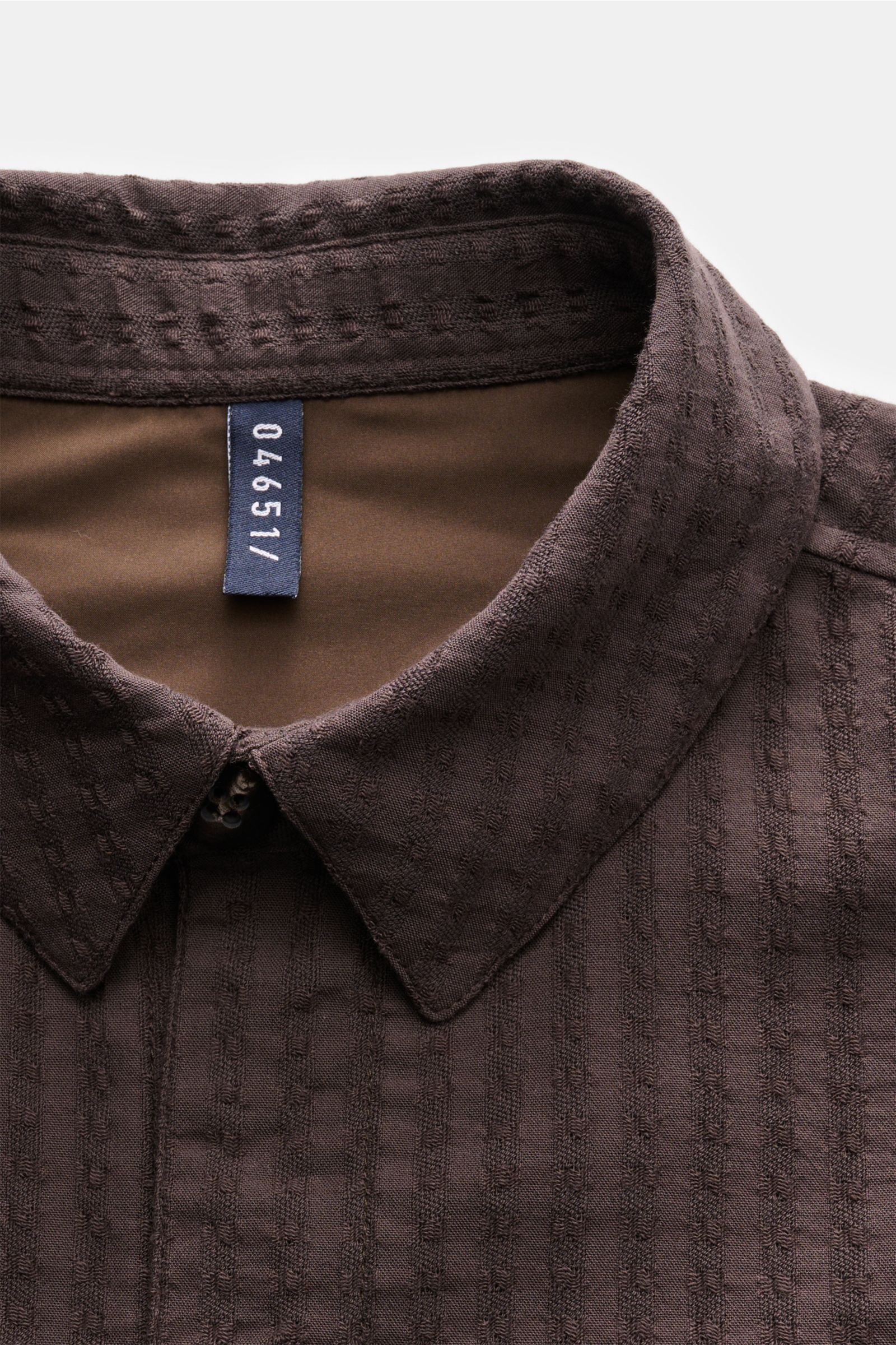 04651/ A trip in a bag Overshirt 'Waffle Jacket' dunkelbraun