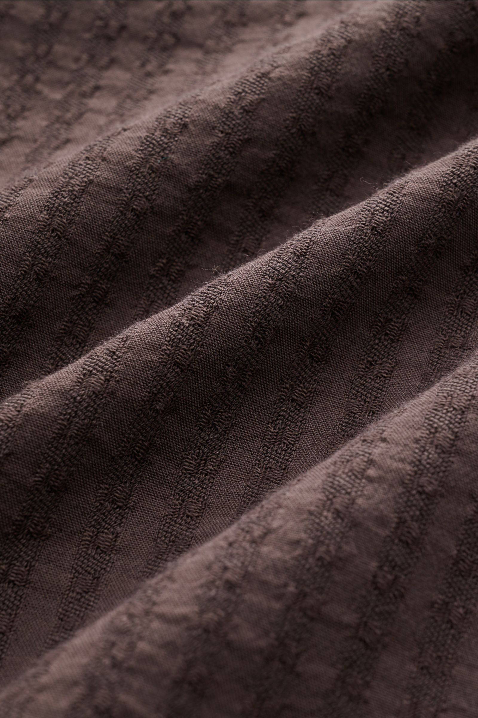 04651/ A trip in a bag Overshirt 'Waffle Jacket' dunkelbraun