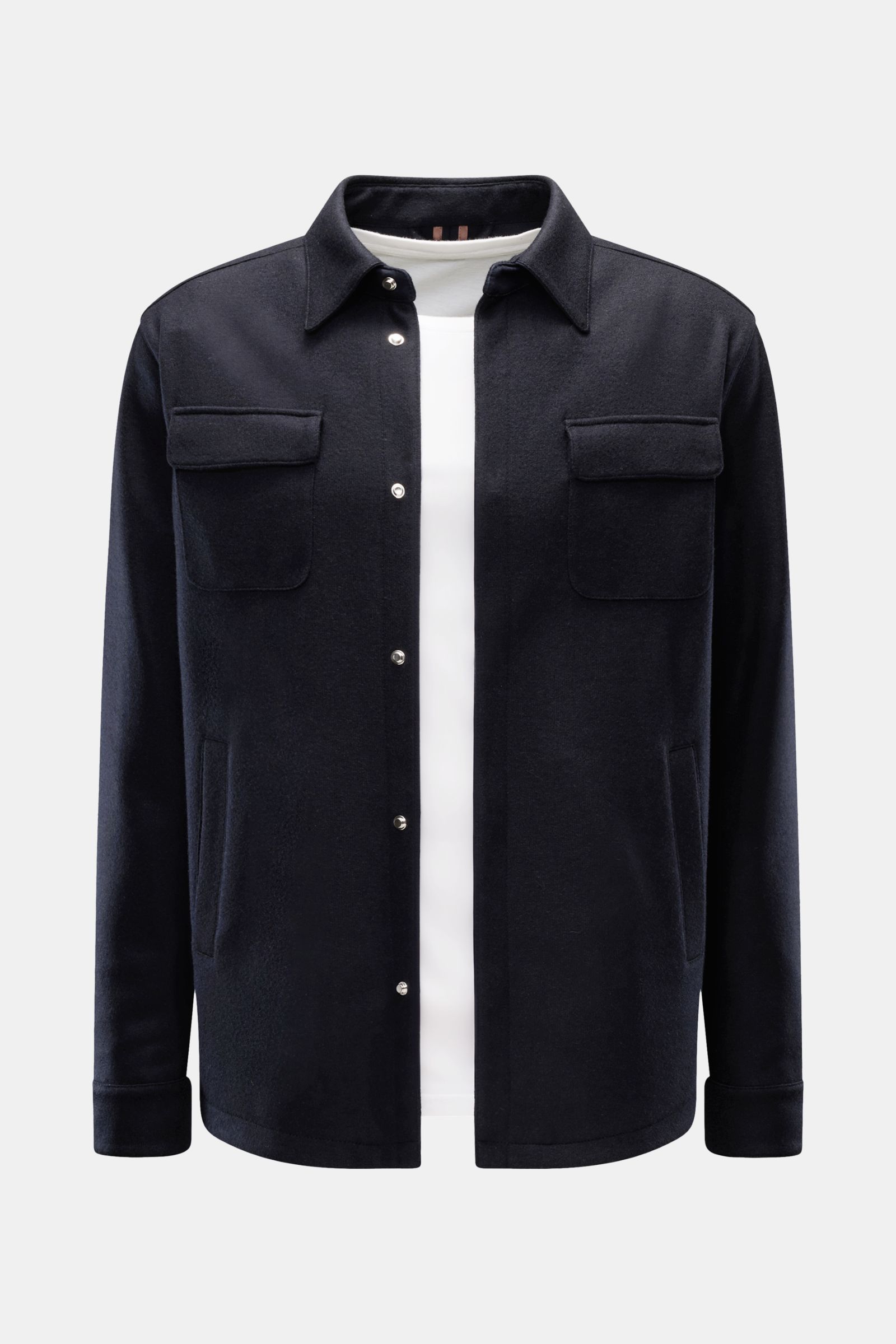 Mandelli Cashmere Overshirt navy