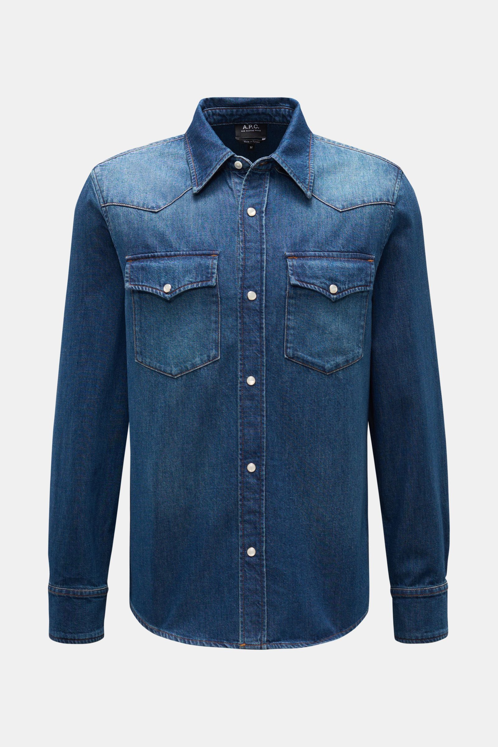A.P.C. Jeans-Overshirt 'Western' dunkelblau