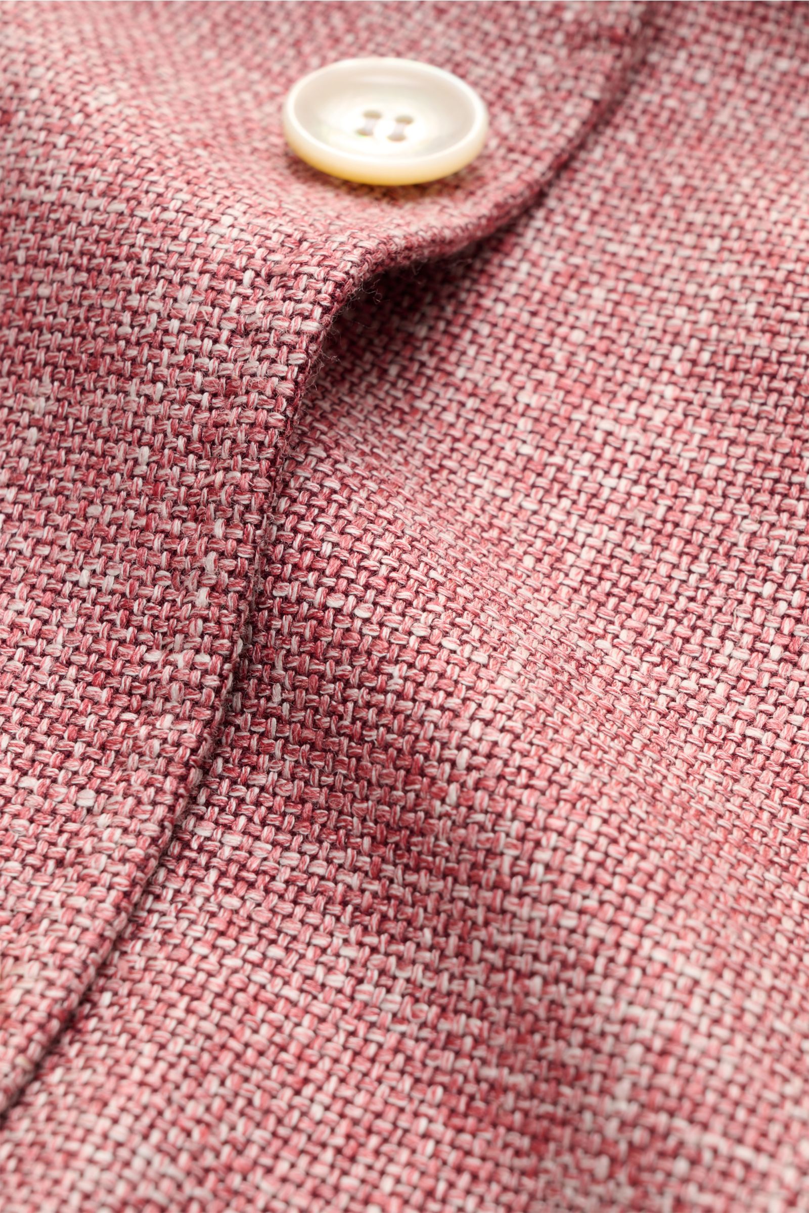 Stile Latino Overshirt 'Gu Texas' dunkelrot/offwhite meliert