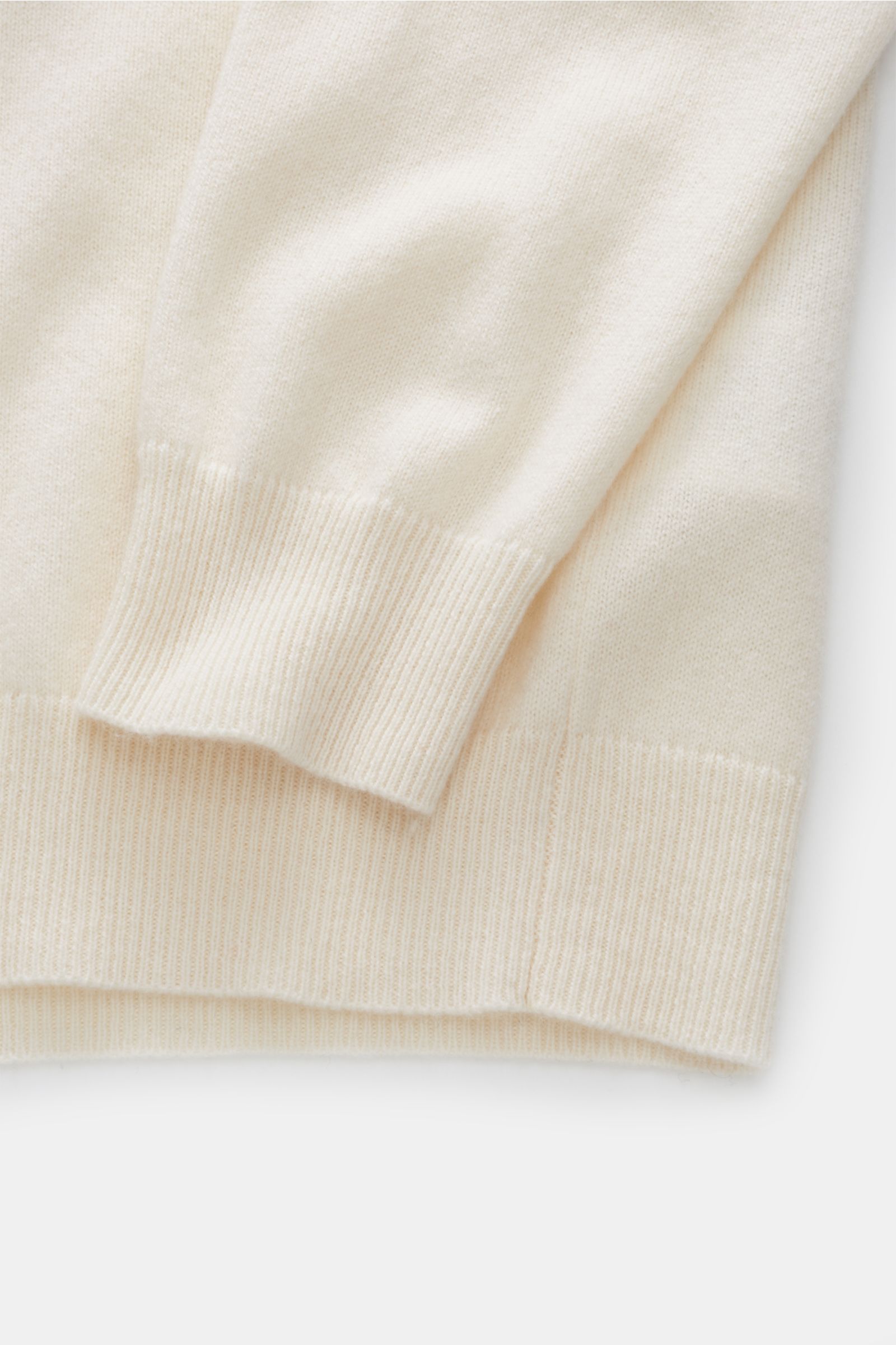 cream cashmere v neck jumper