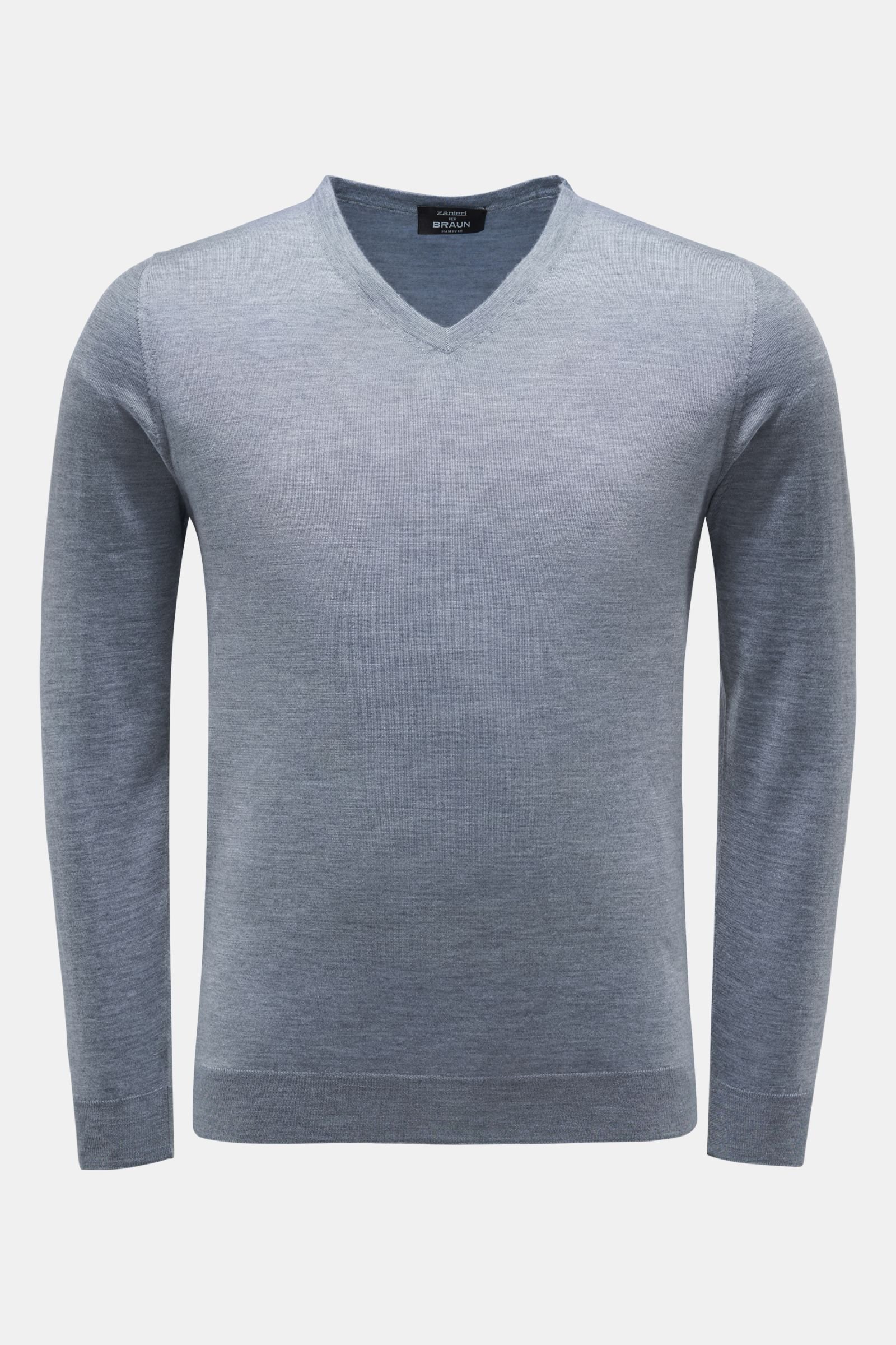 Cashmere fine knit jumper grey