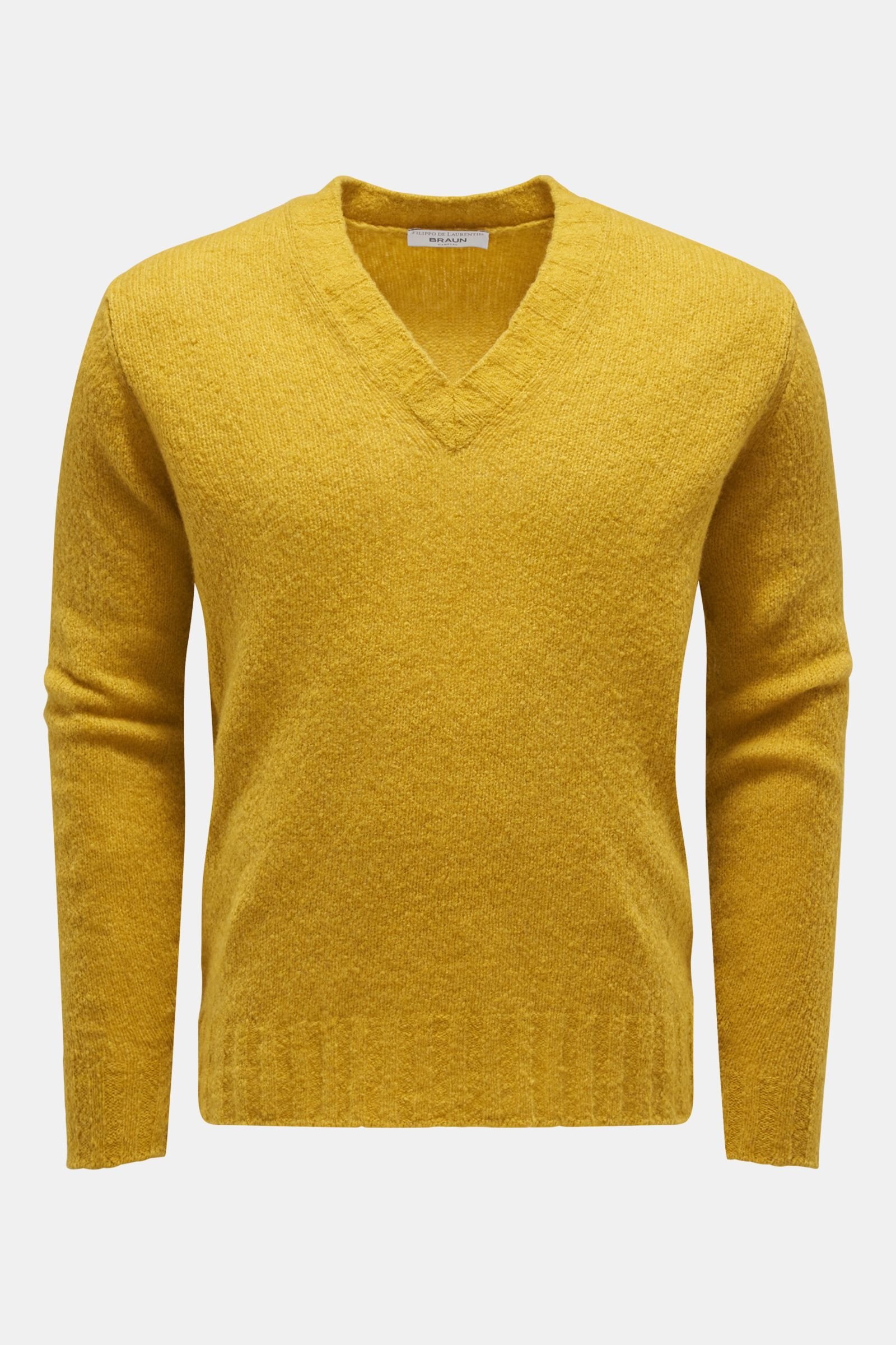 V-Neck Pullover gelb