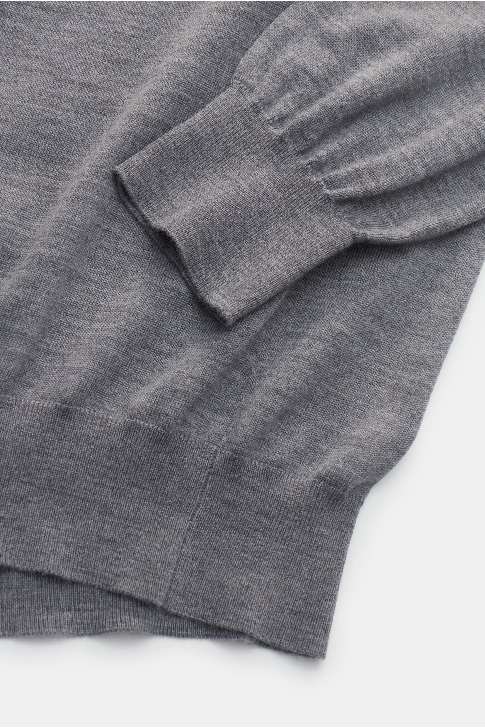 von Braun Feinstrick V-Neck Pullover grau