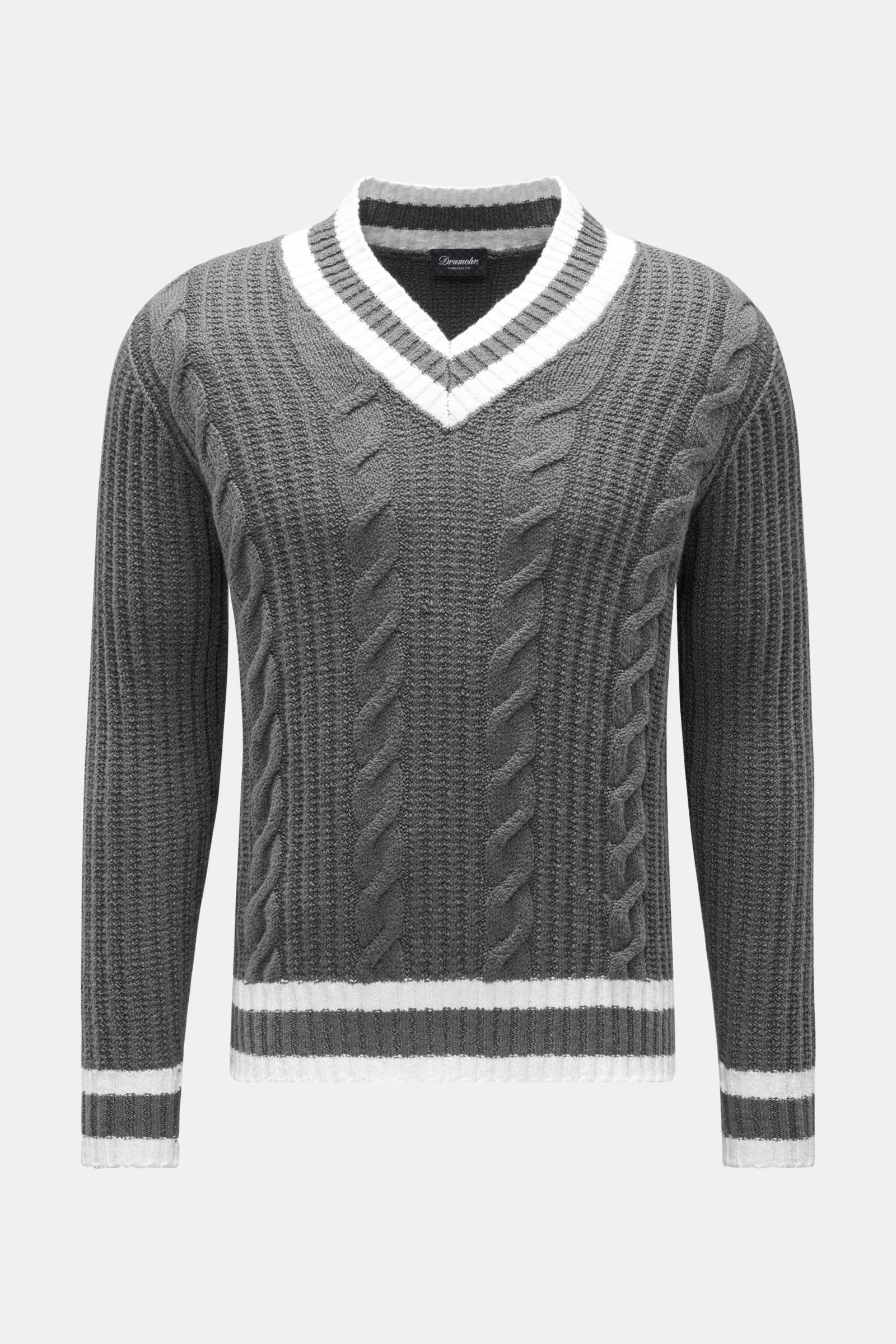 Drumohr V-neck jumper grey