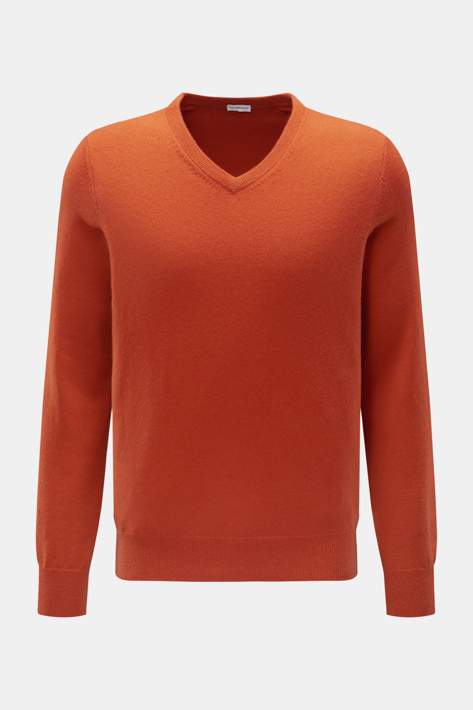 von Braun Cashmere V-neck jumper orange