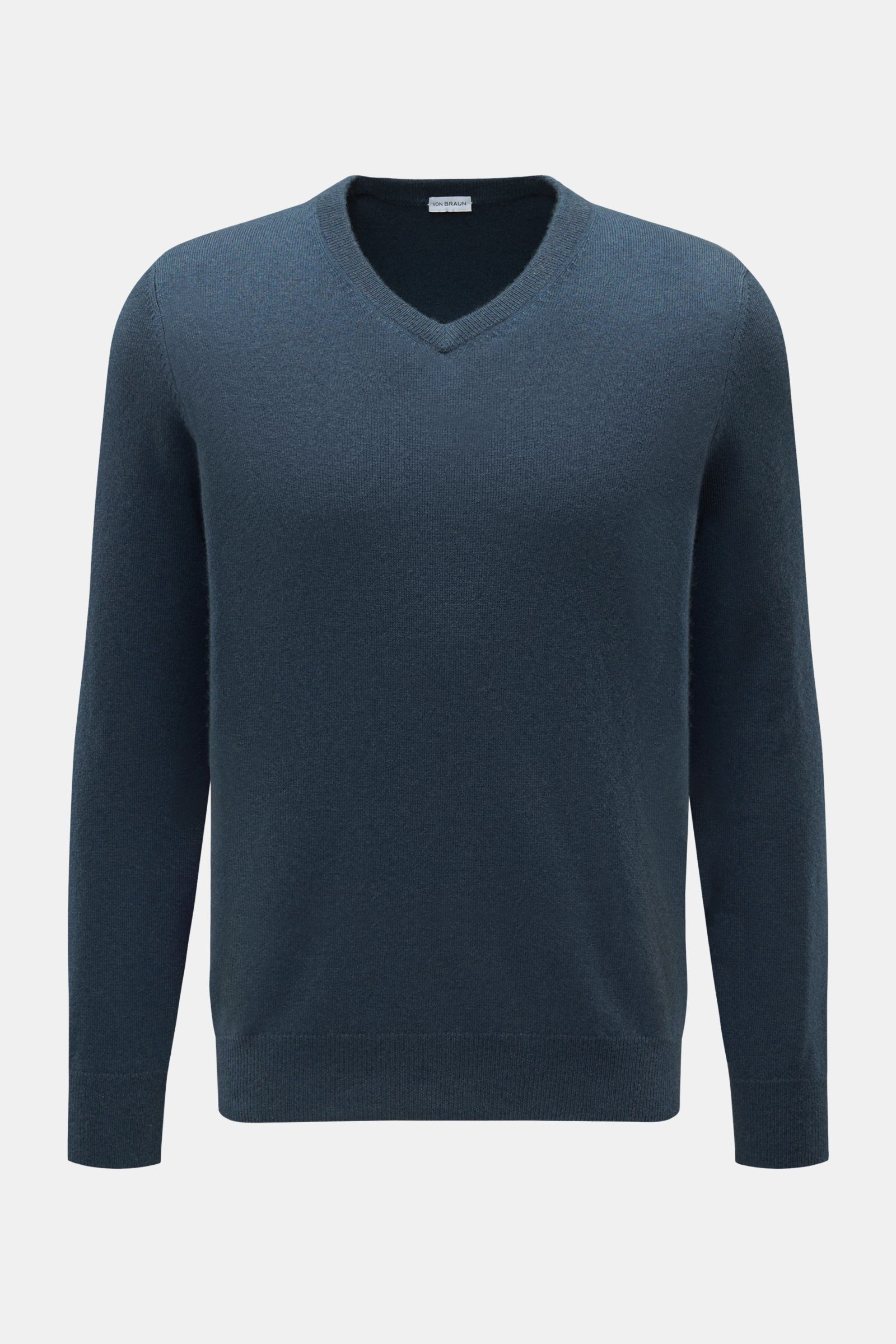 von Braun Cashmere V-Neck Pullover graublau