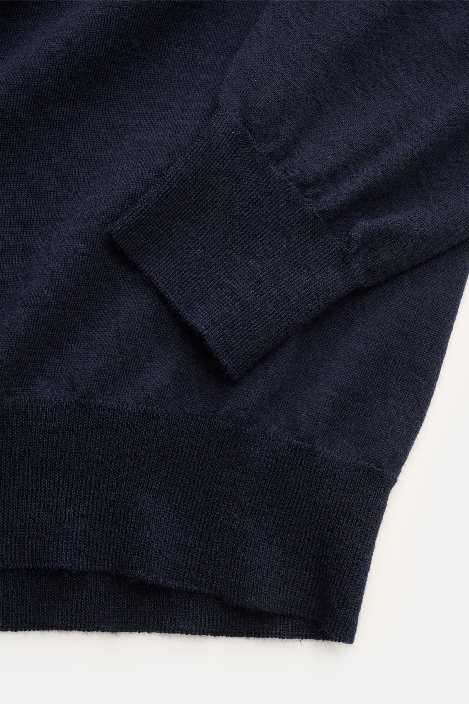 Filippo de Laurentiis Feinstrick-V-Neck Pullover navy