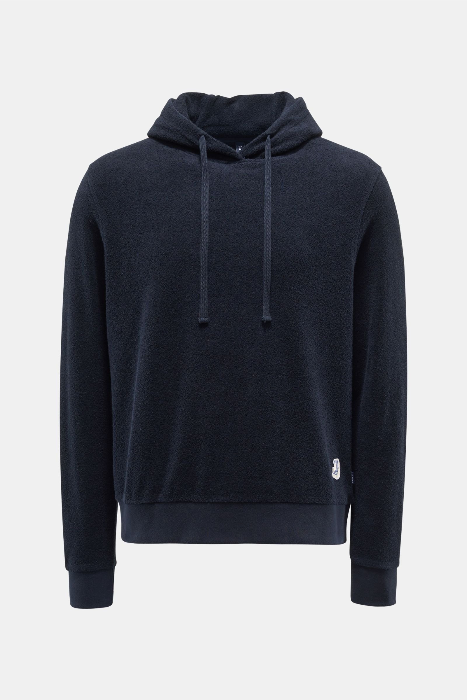 Terry hooded jumper navy