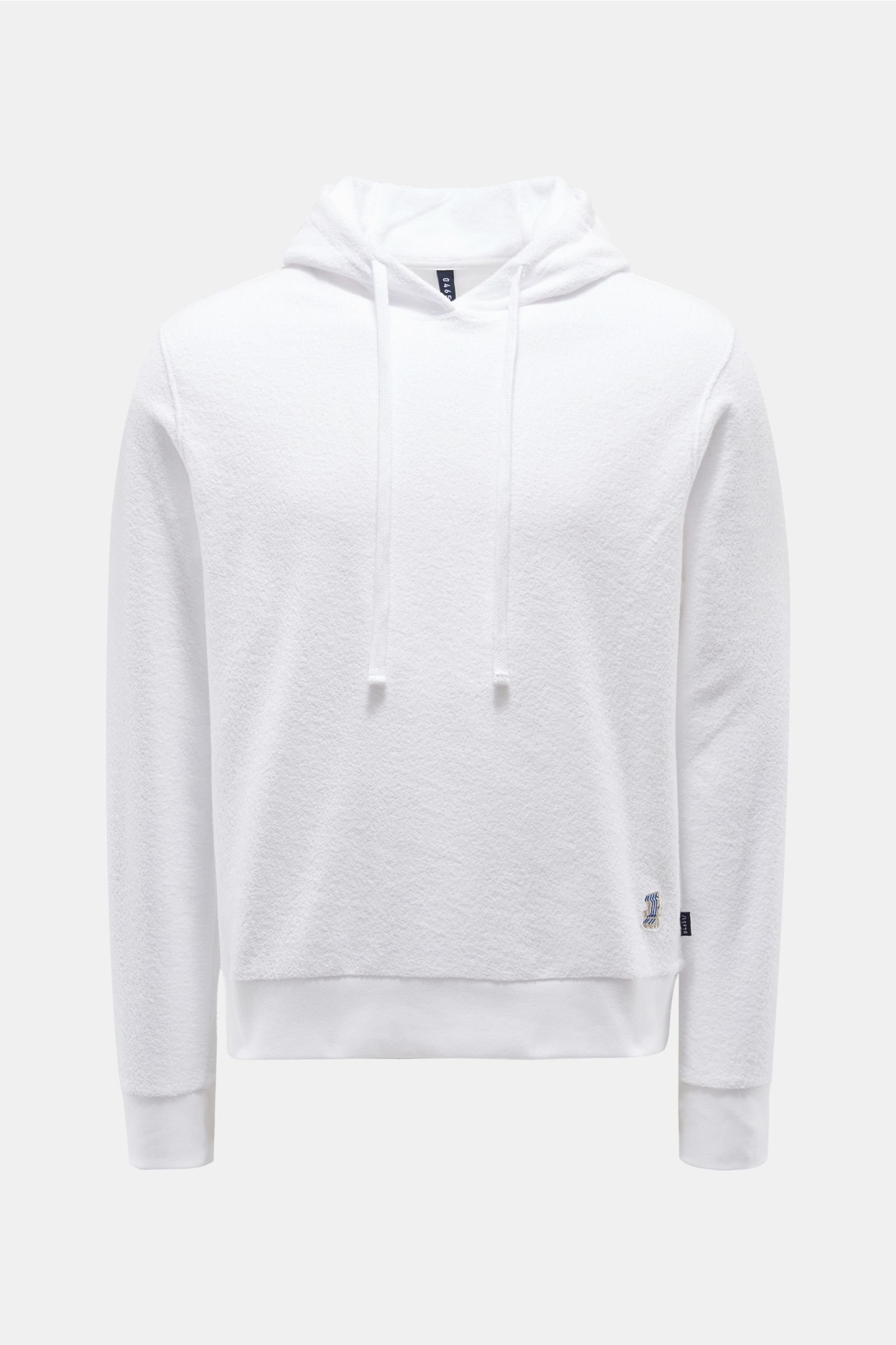 Terry hooded jumper white