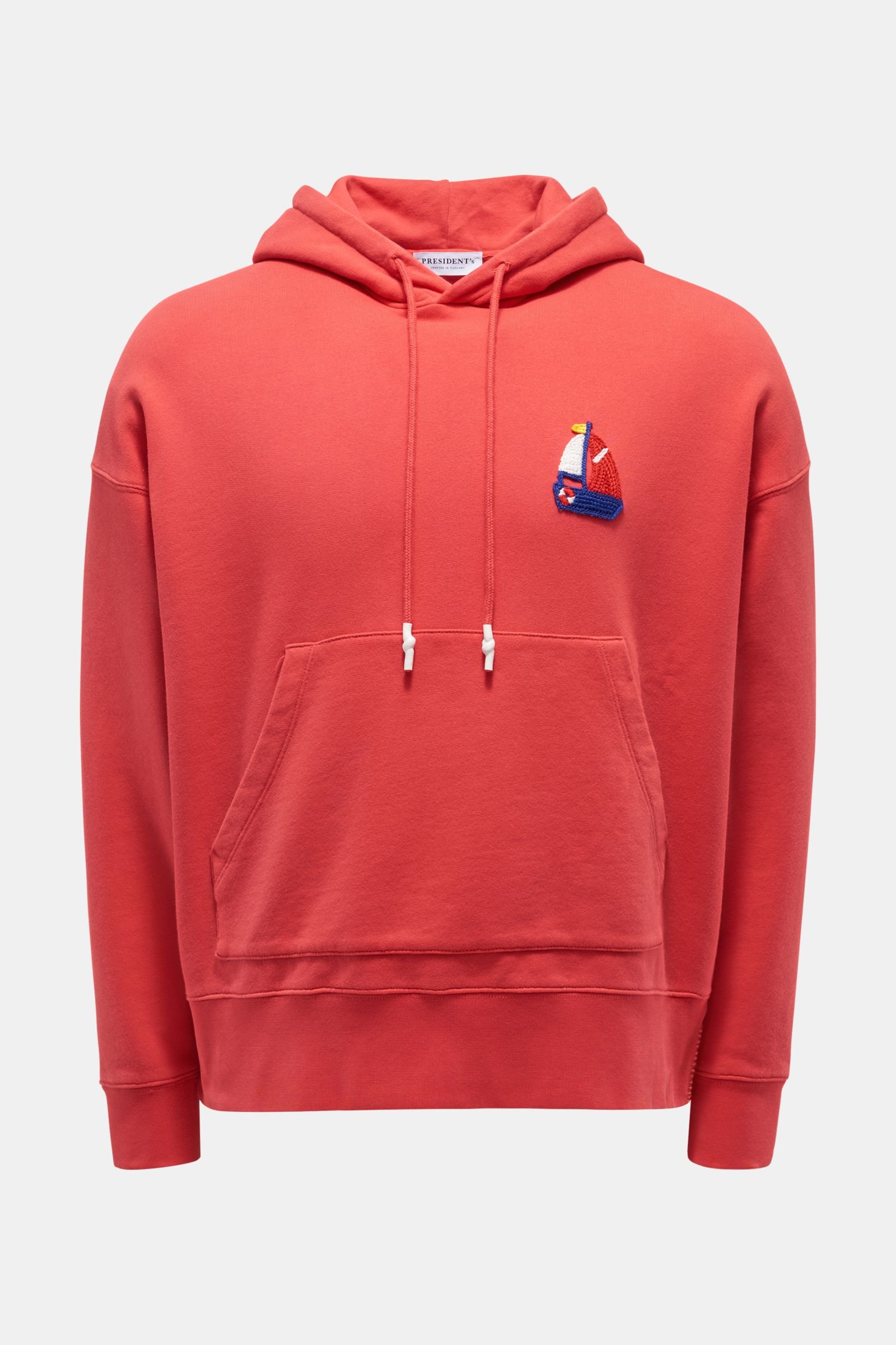 Hooded jumper red