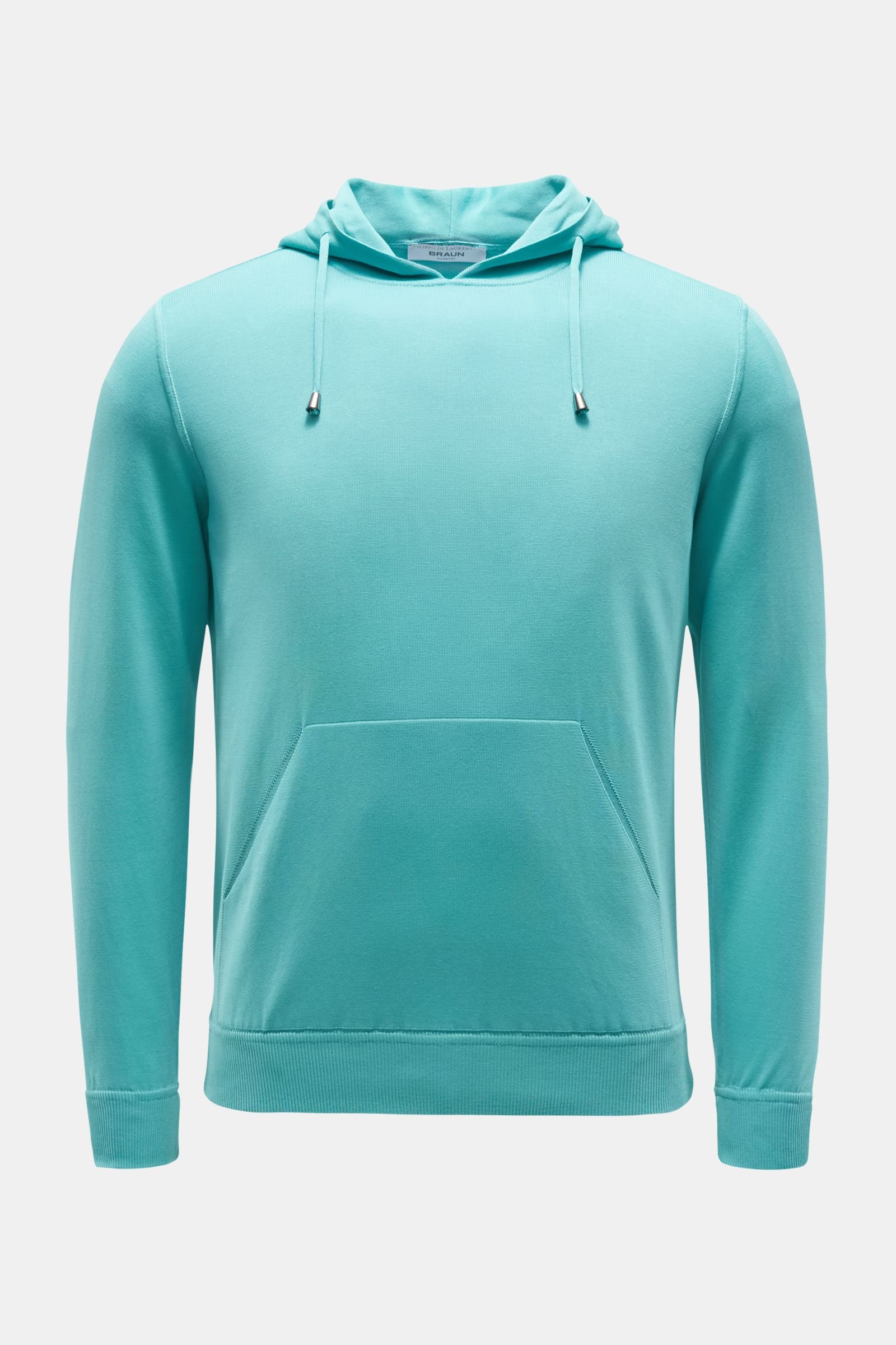 Hooded jumper turquoise