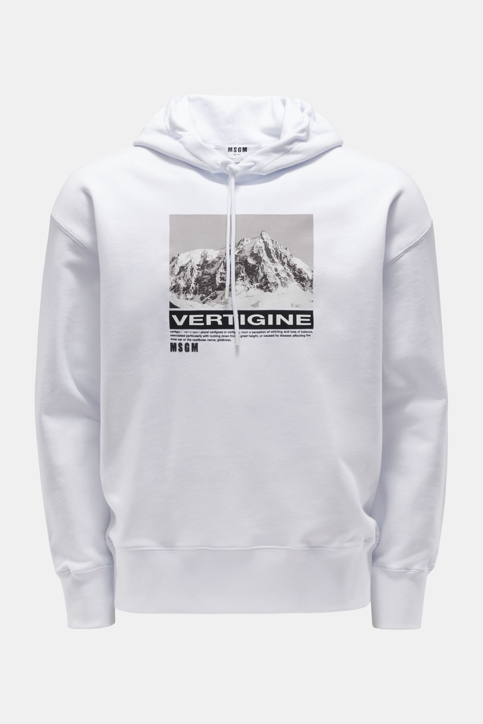 MSGM Hooded jumper white