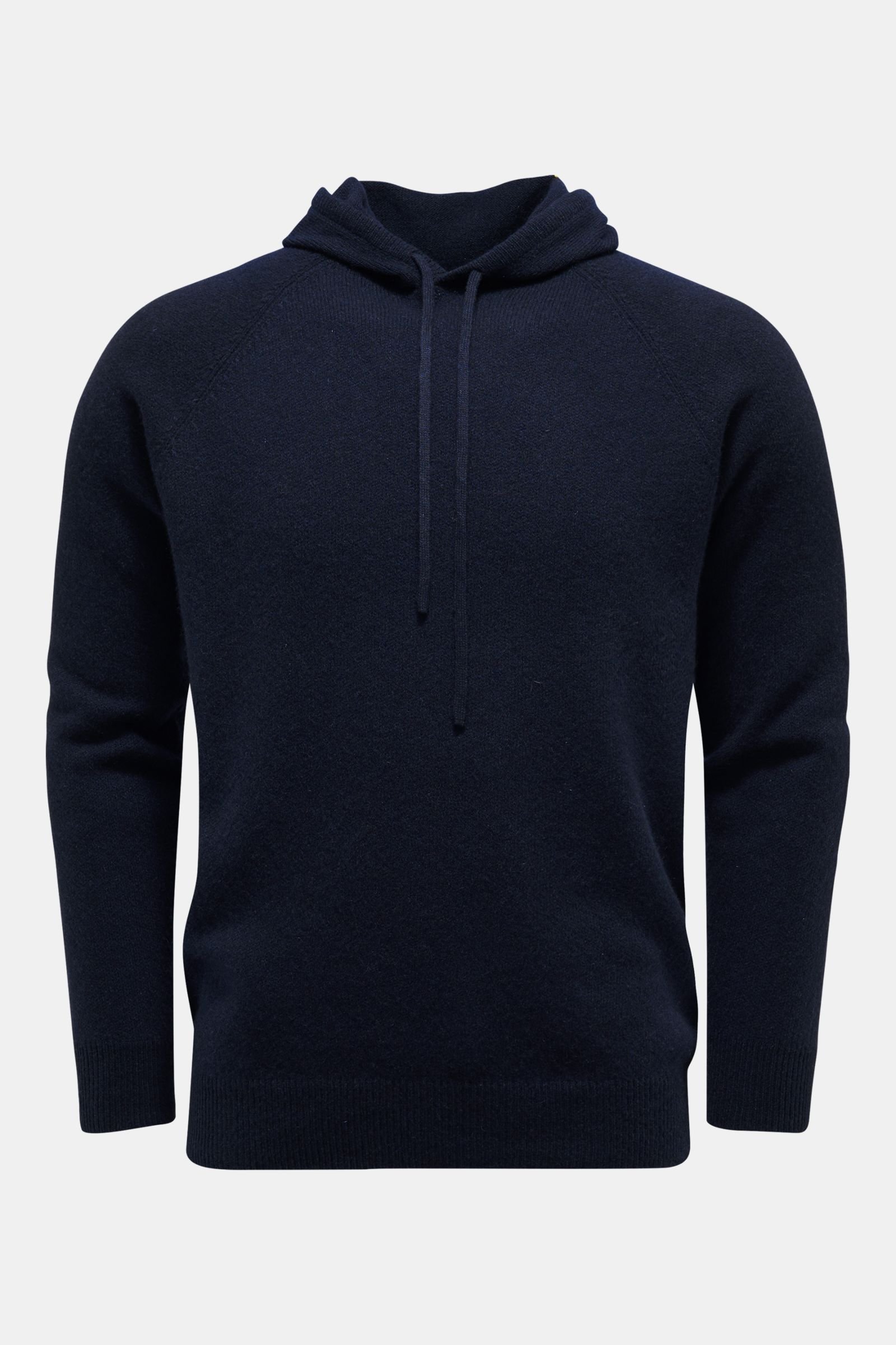 Cashmere hooded jumper 'The Hoodie' navy