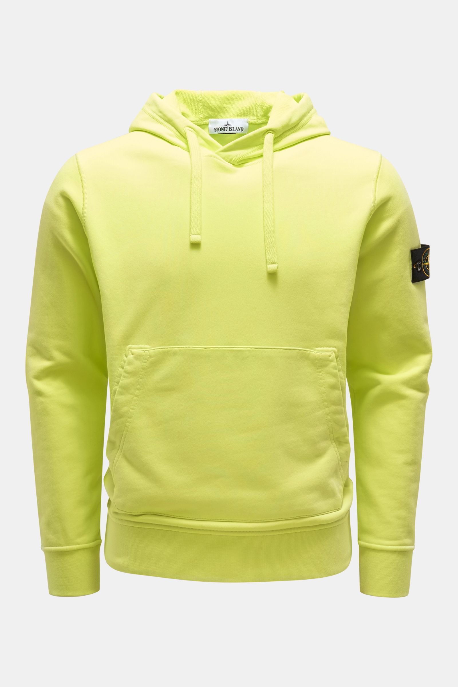 Hooded jumper neon yellow