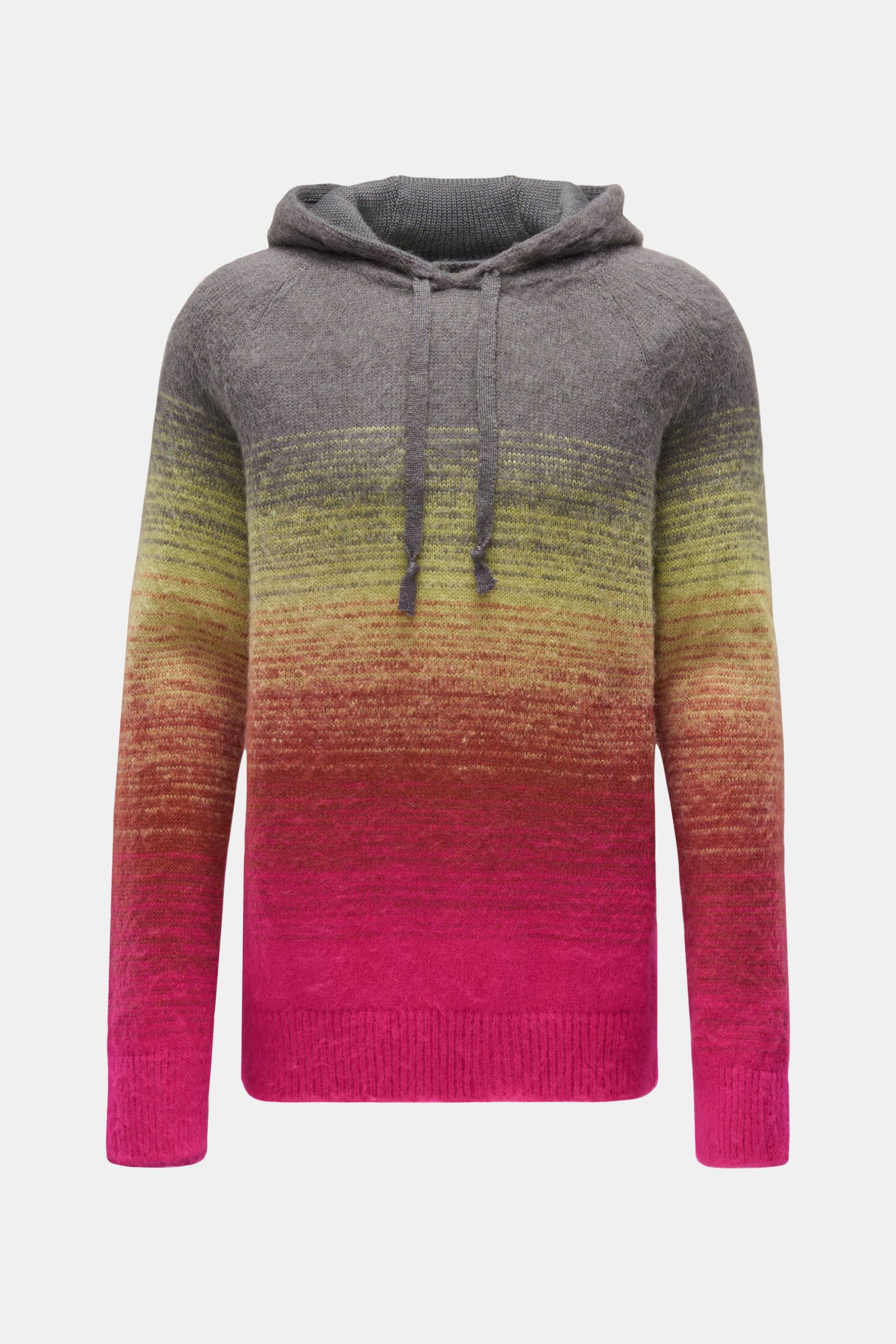 Laneus Kapuzenpullover grau/gelb/magenta