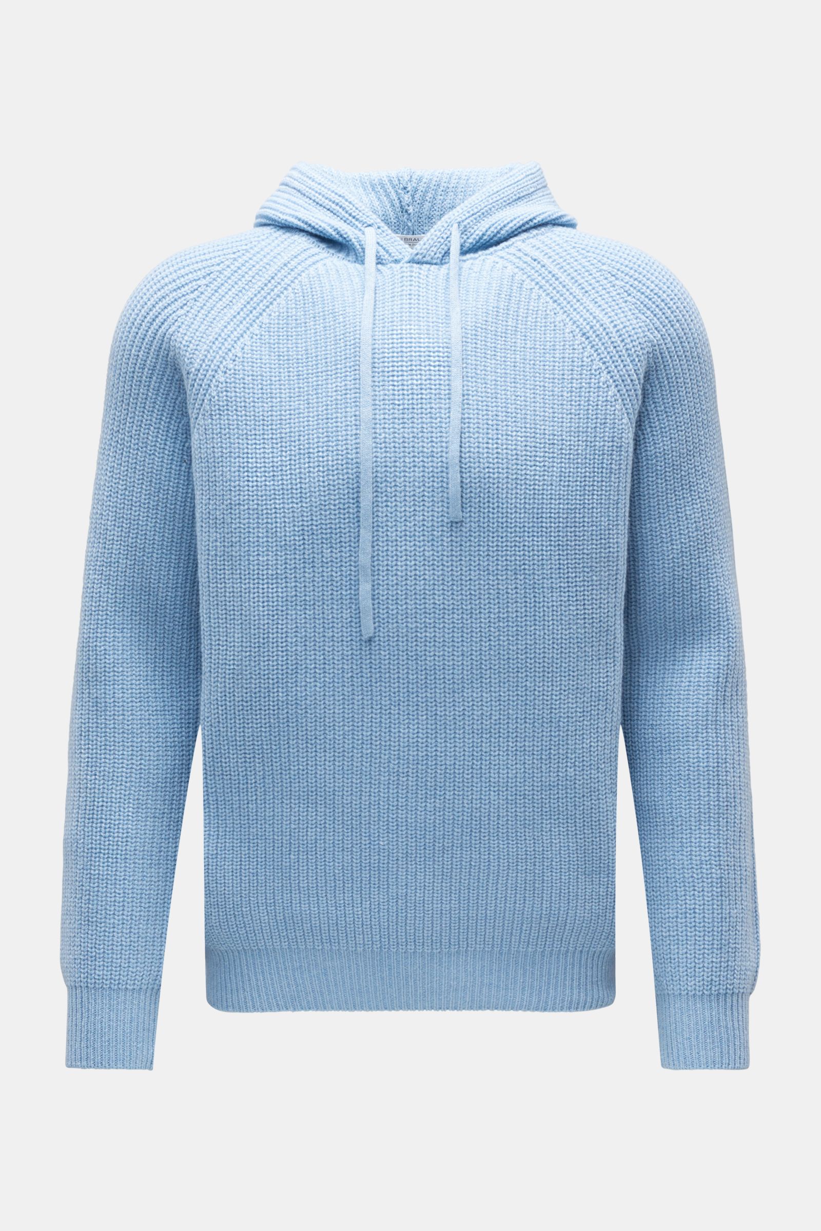 von Braun Cashmere hooded jumper light blue