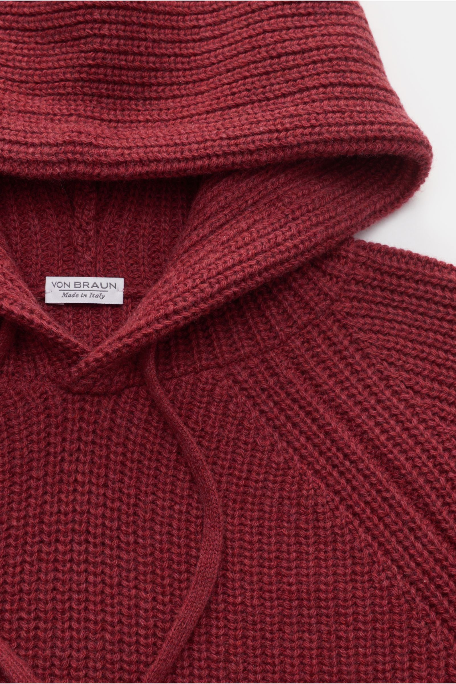von Braun Cashmere Kapuzenpullover rot
