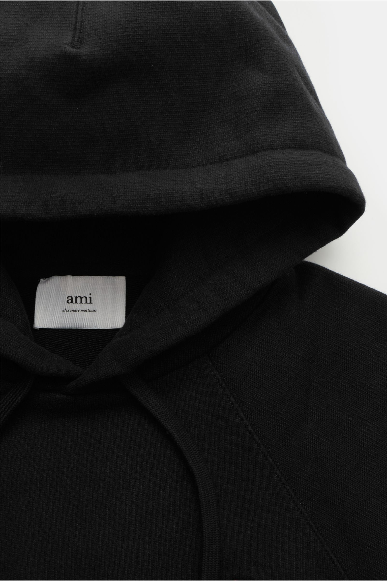 AMI PARIS hooded jumper 'Ami de Cœur' black | BRAUN Hamburg