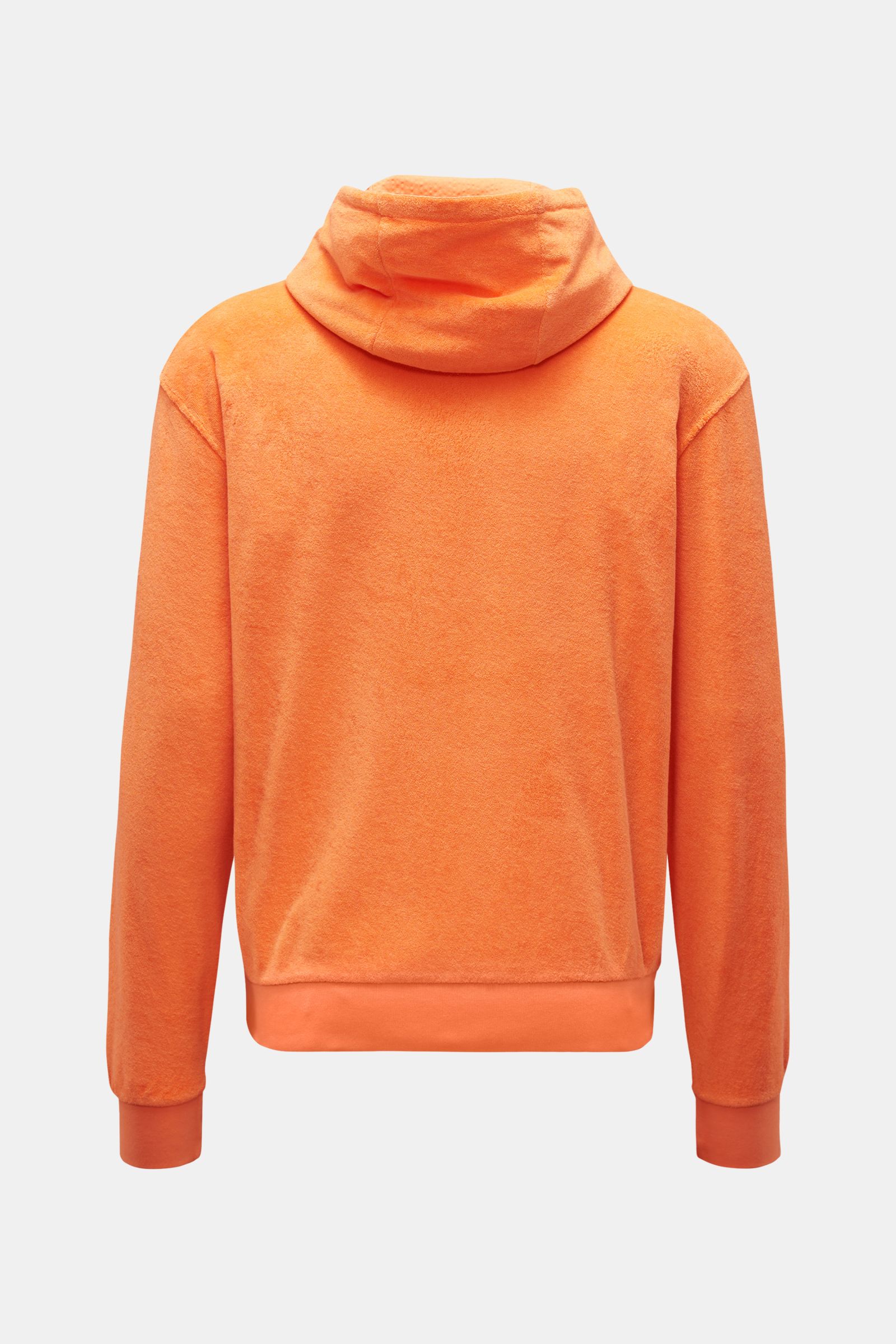 04651/ A TRIP IN A BAG Frottee-Kapuzenpullover orange BRAUN Hamburg