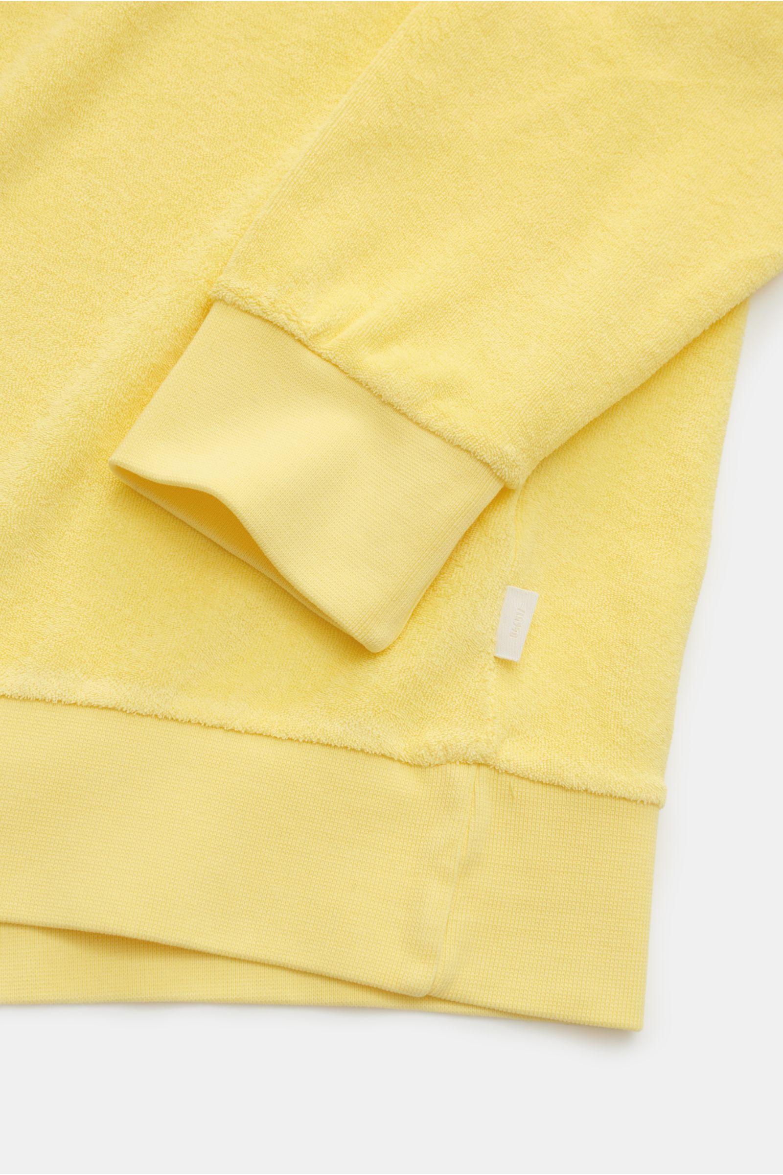 04651/ A trip in a bag Frottee-Kapuzenpullover 'Terry Hoody' gelb