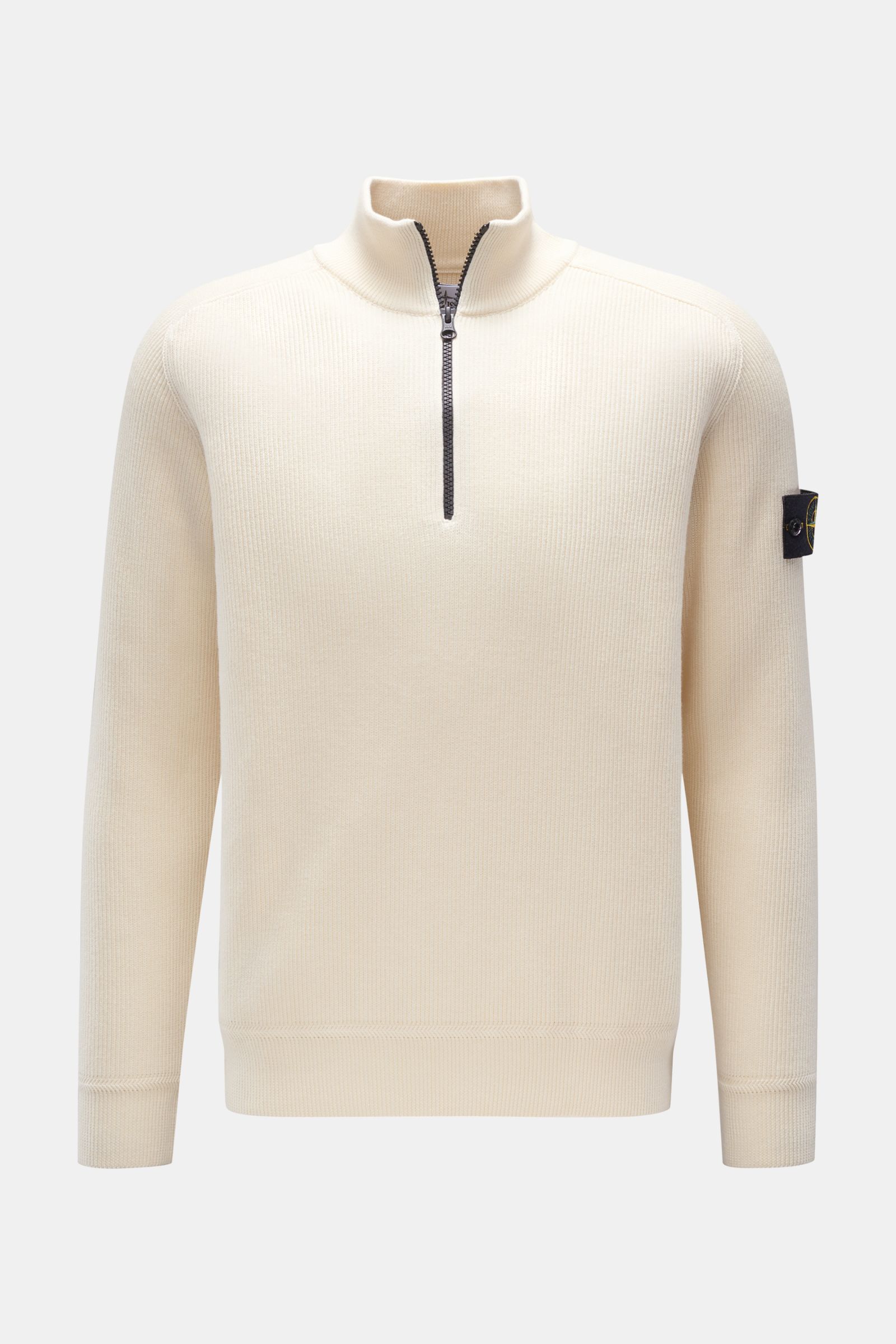 STONE ISLAND half-zip jumper cream | BRAUN Hamburg STONE ISLAND half-zip jumper cream | BRAUN Hamburg