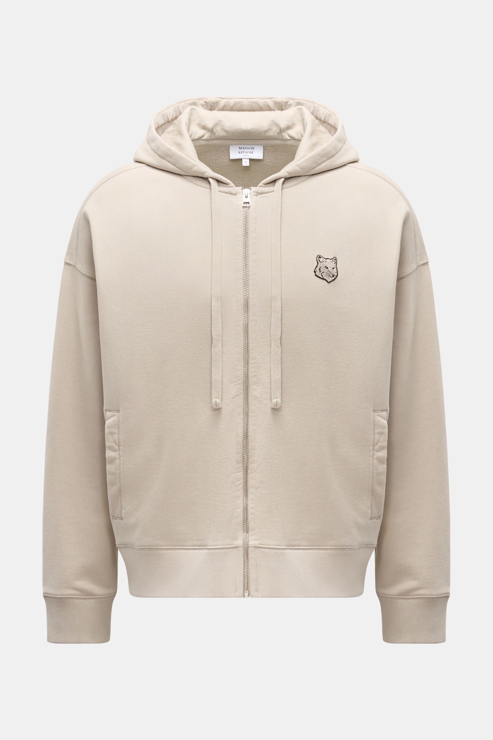Maison Kitsuné Sweatjacke 'Bold Fox' beige
