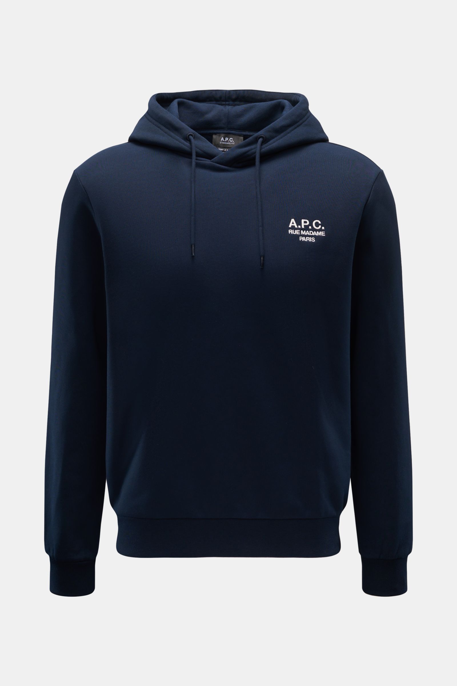 A.P.C. Kapuzenpullover 'Standard Rue Madame' navy