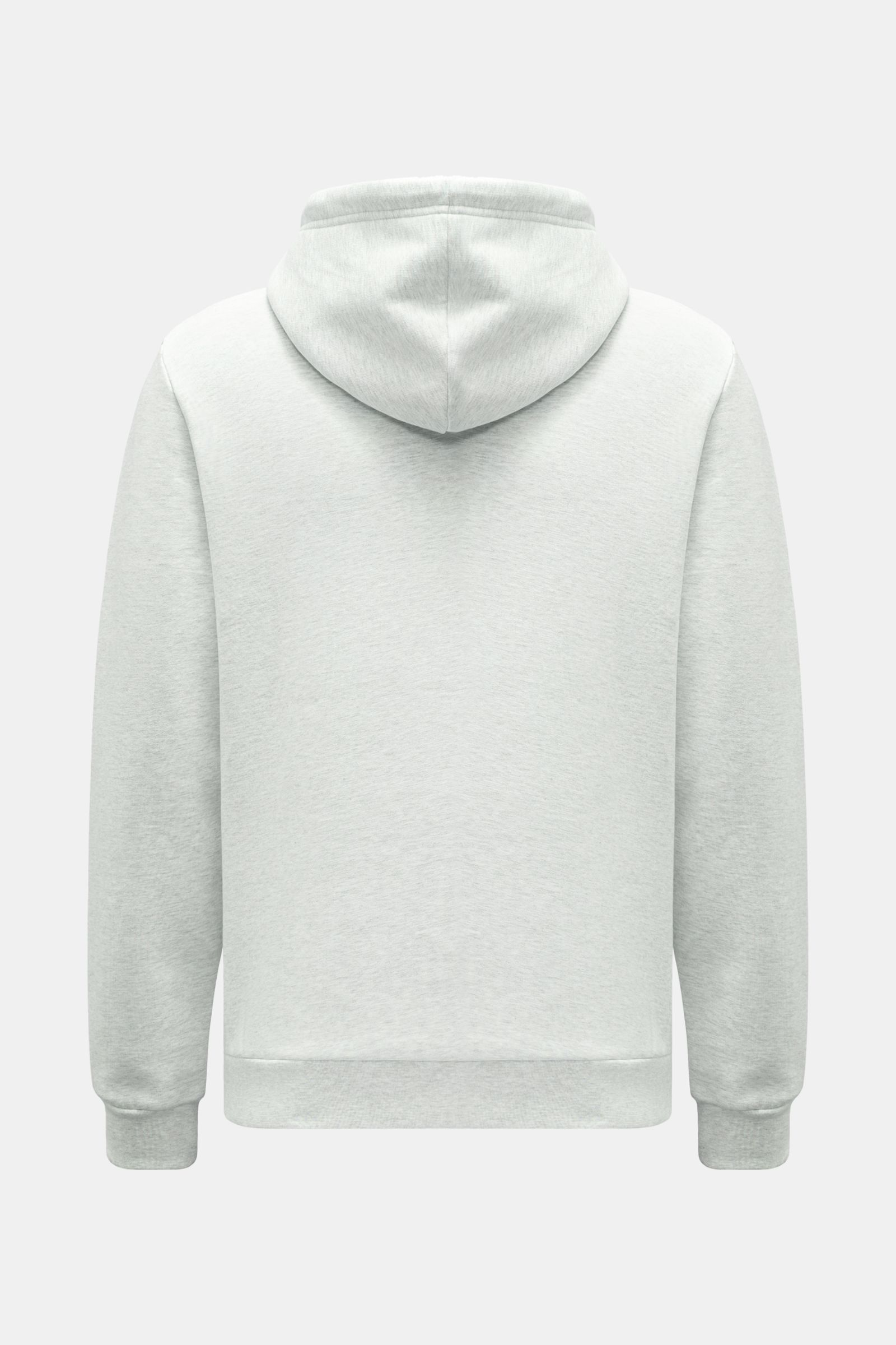 A.P.C. Hooded jumper 'Standard Rue Madame' light grey mottled