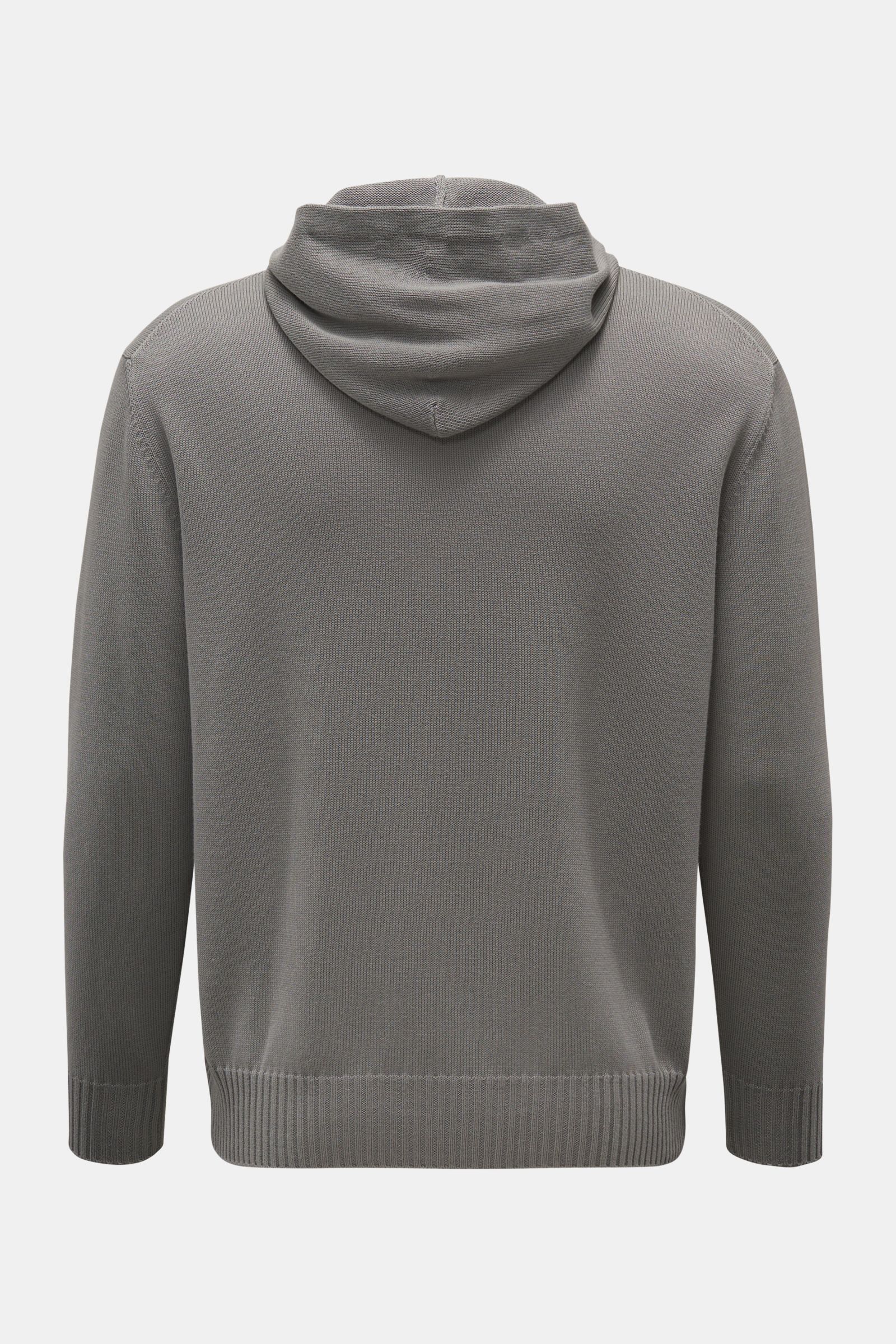 04651/ A trip in a bag Kapuzenpullover grau