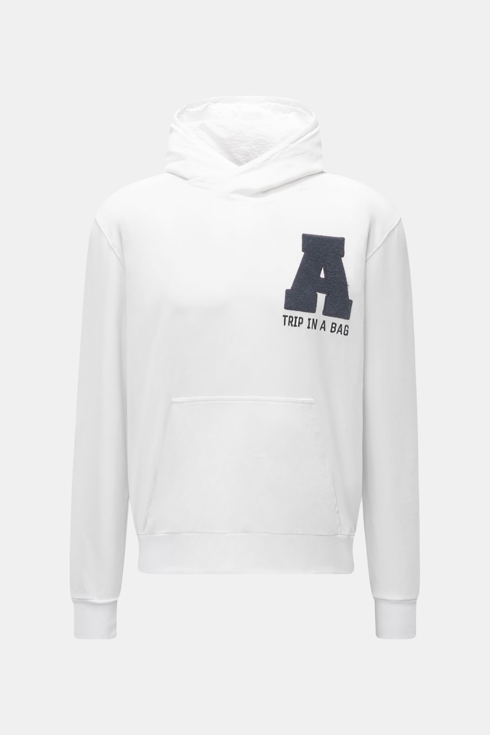 04651/ A TRIP IN A BAG hooded jumper 'College Hoodie' off-white