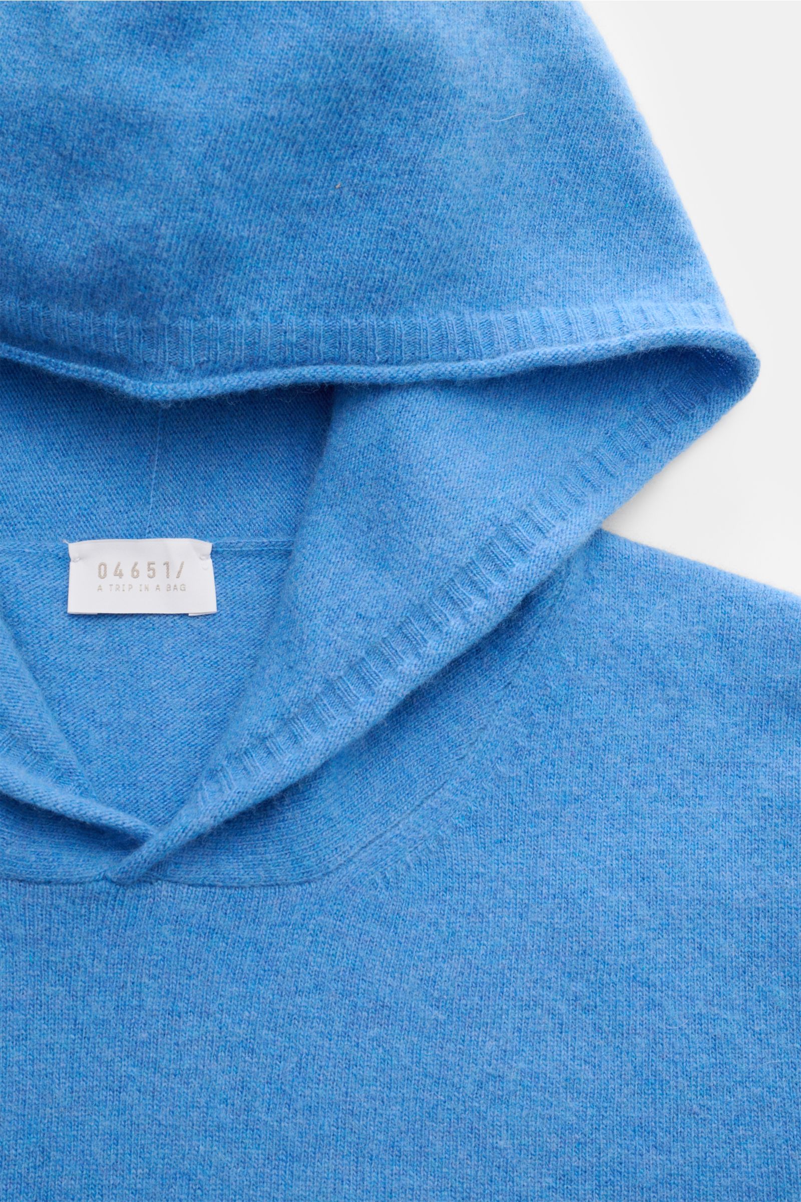 04651/ A trip in a bag Kapuzenpullover blau