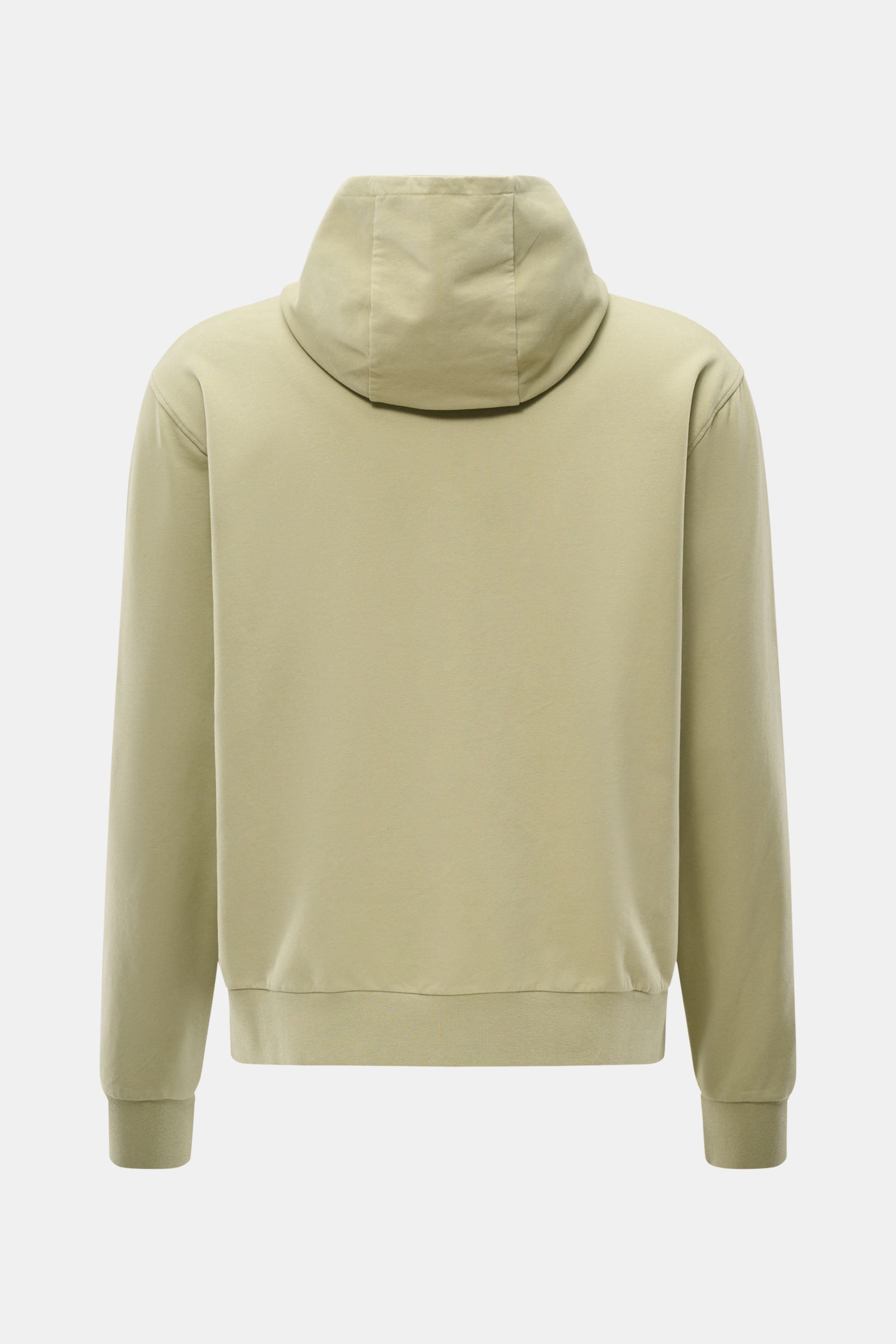 04651/ A trip in a bag Kapuzenpullover 'IF Hoodie' salbei, Rückansicht, Regular Fit, Kapuze, Rippbündchen, weicher Jersey