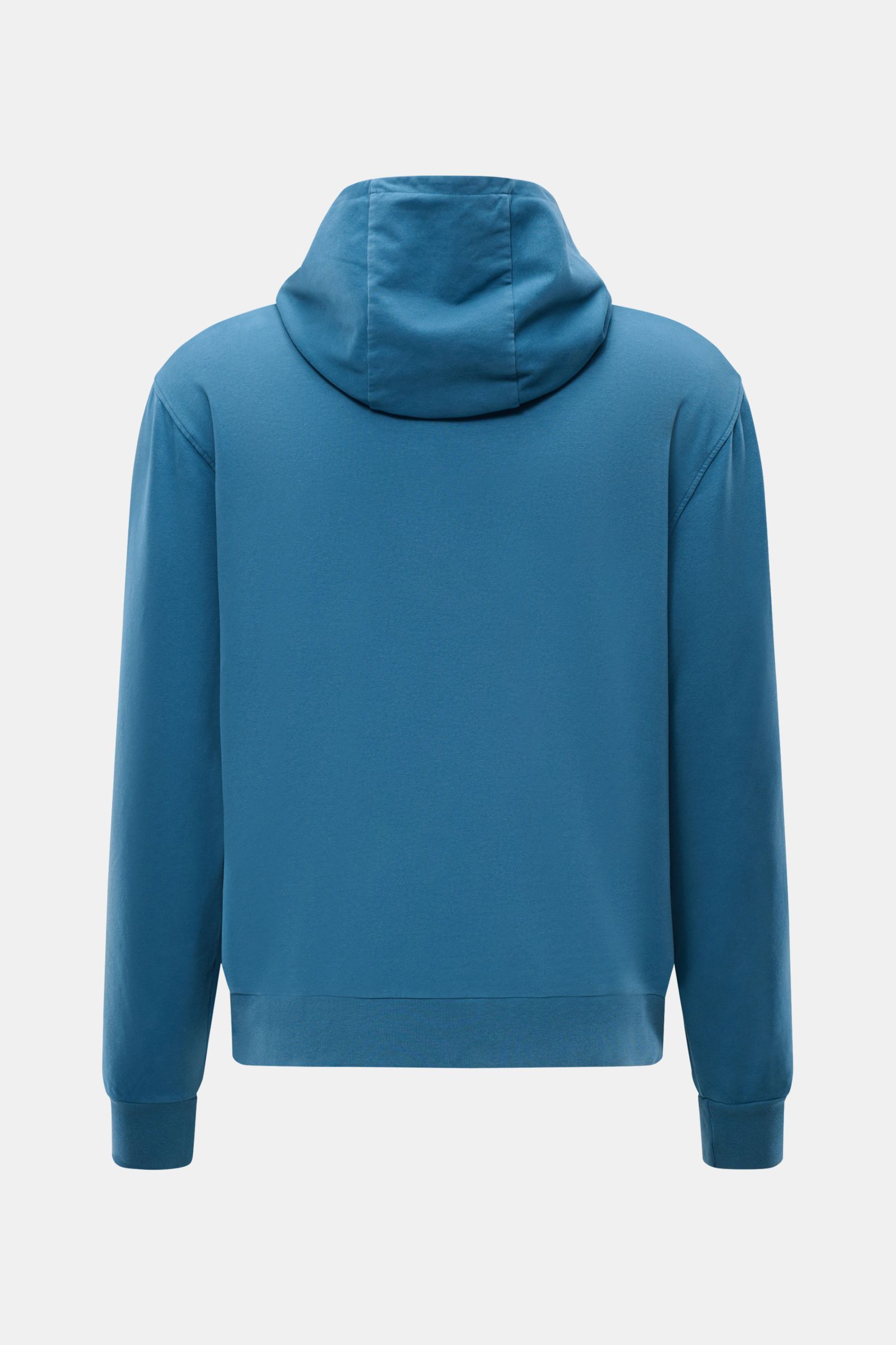 04651/ A trip in a bag Kapuzenpullover 'IF Hoodie' petrol, Rückansicht, Regular Fit, Kapuze, Rippbündchen, gebürsteter Jersey, weicher Griff