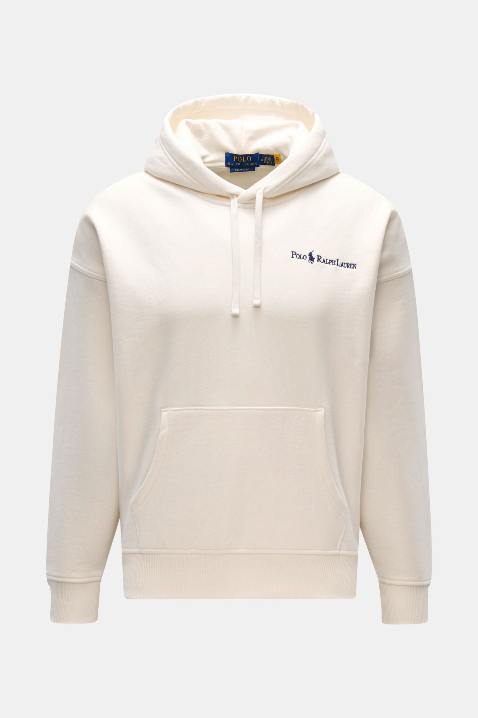 Front view of Polo Ralph Lauren Hooded jumper white in soft cotton-microfibre with drawstring hood, kangaroo pocket, ribbed bands, and logo stitching.

Sporty and relaxed: This classic hooded jumper by POLO RALPH LAUREN in soft cotton-microfibre sweat 