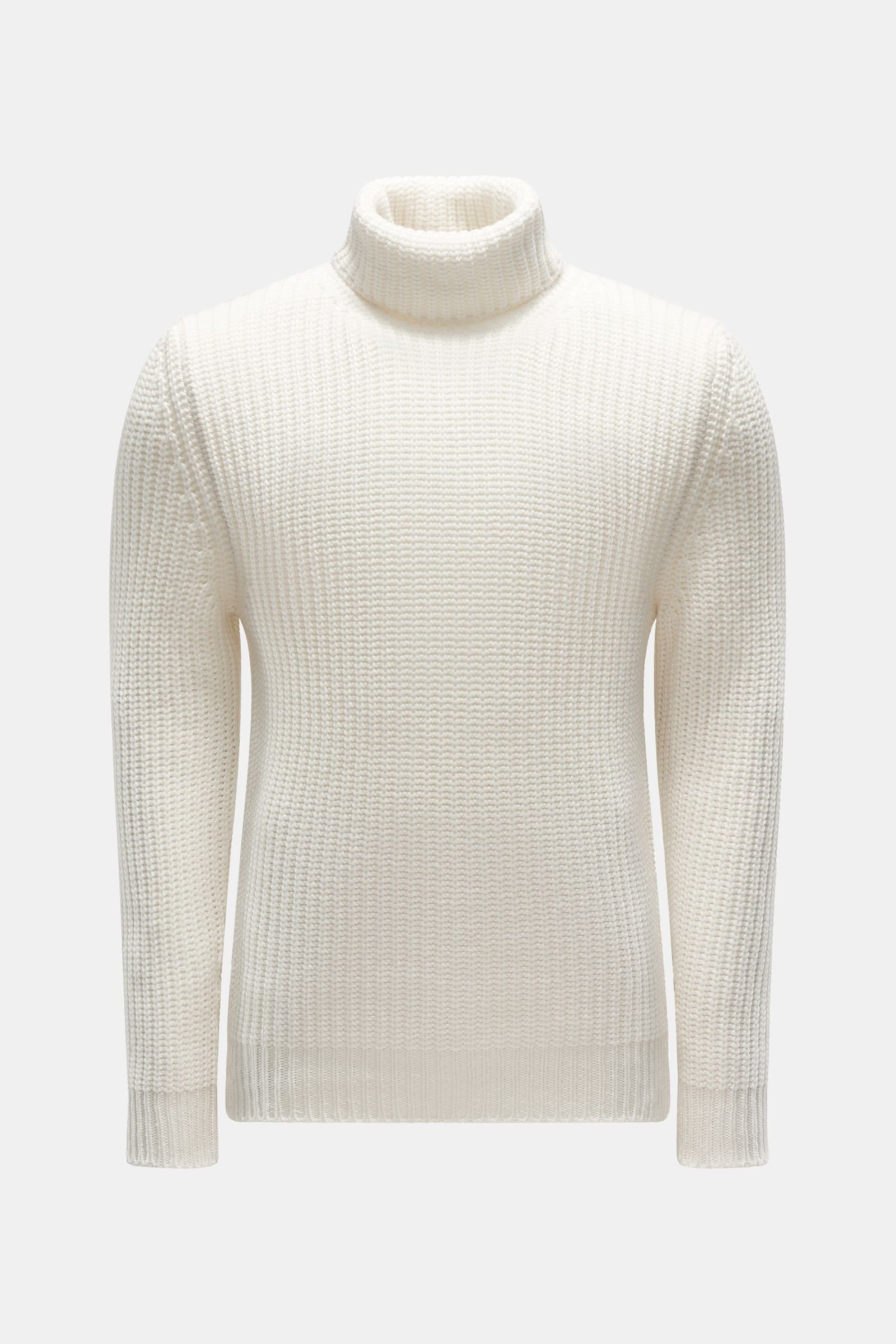 Cashmere turtleneck jumper off-white