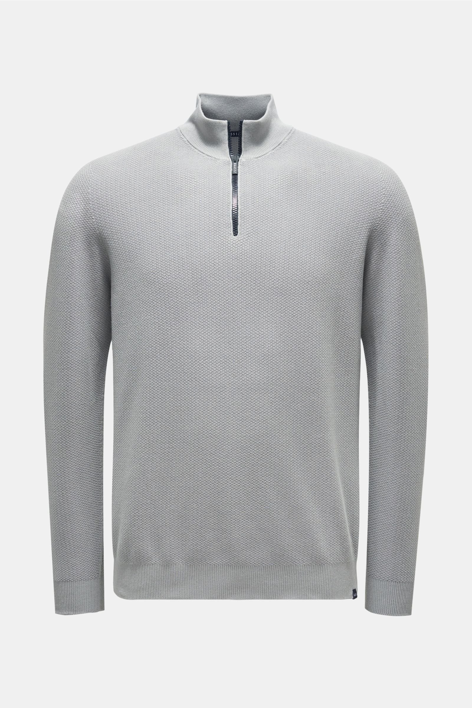 Half-zip jumper light grey