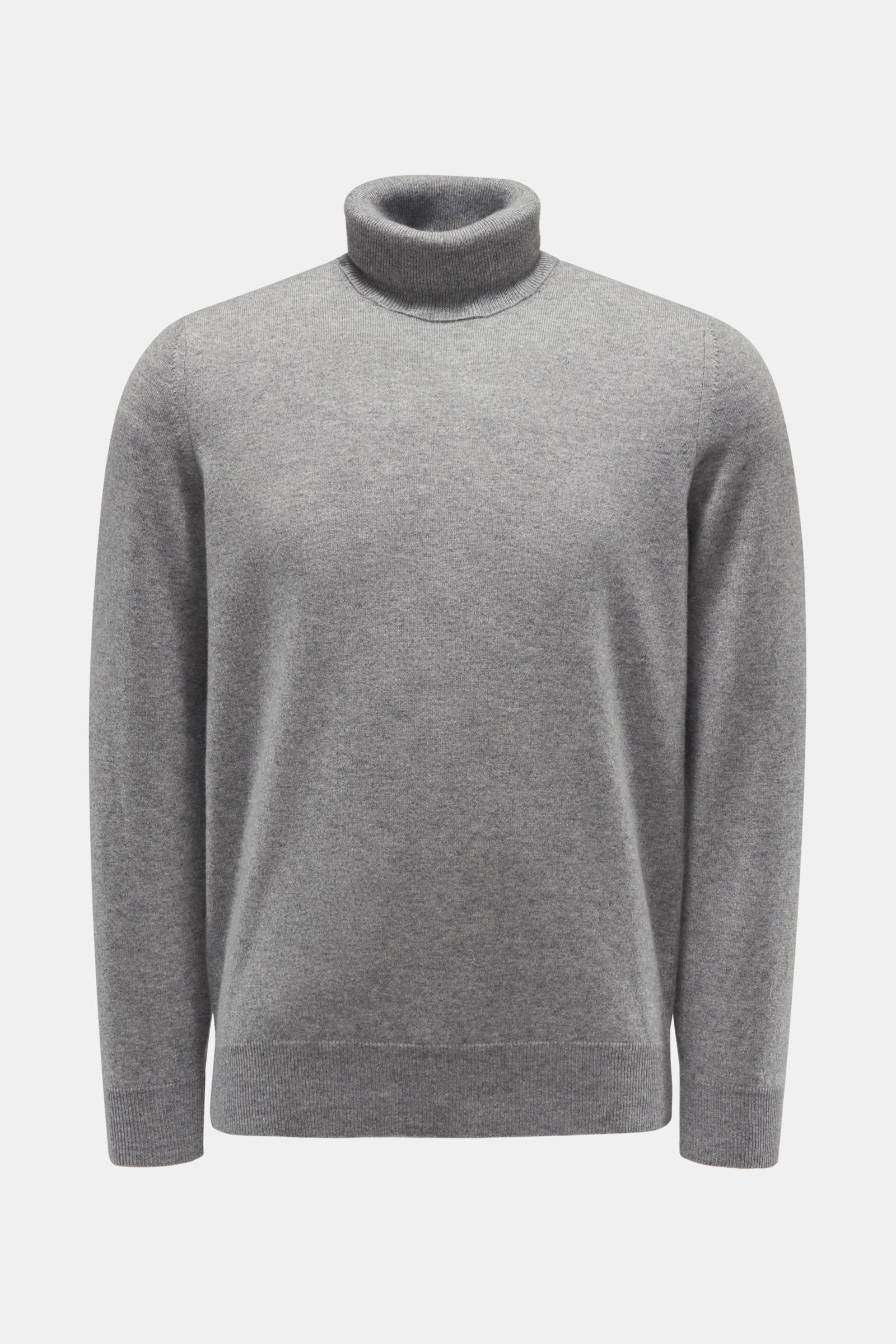 Cashmere Turtleneck Sweater in Grey - Brunello Cucinelli
