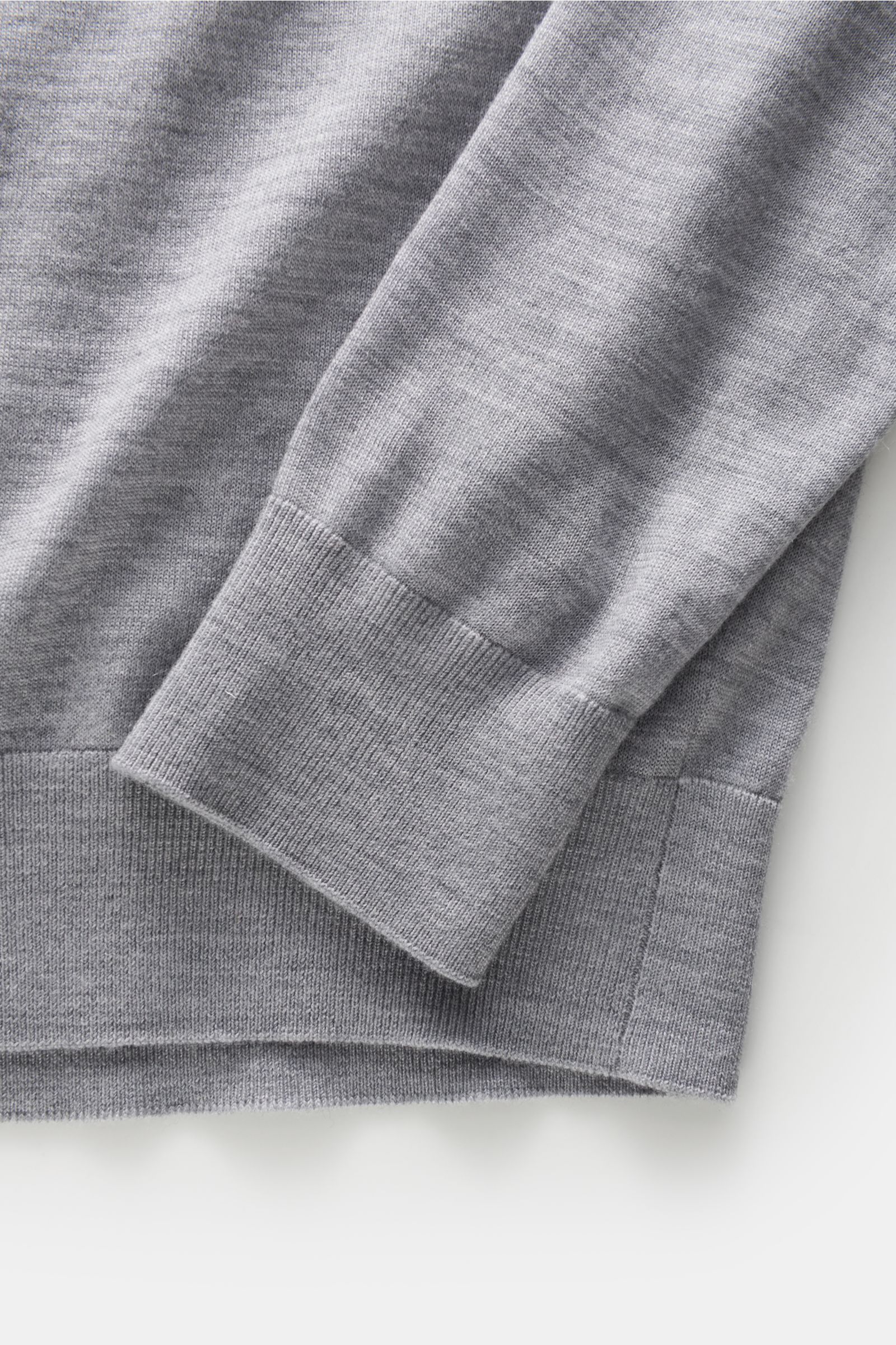von Braun Merino Feinstrick-Rollkragenpullover grau