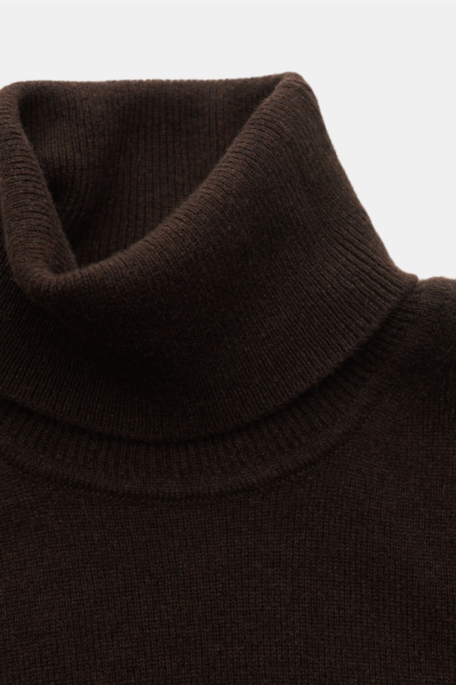 von Braun Cashmere turtleneck jumper dark brown
